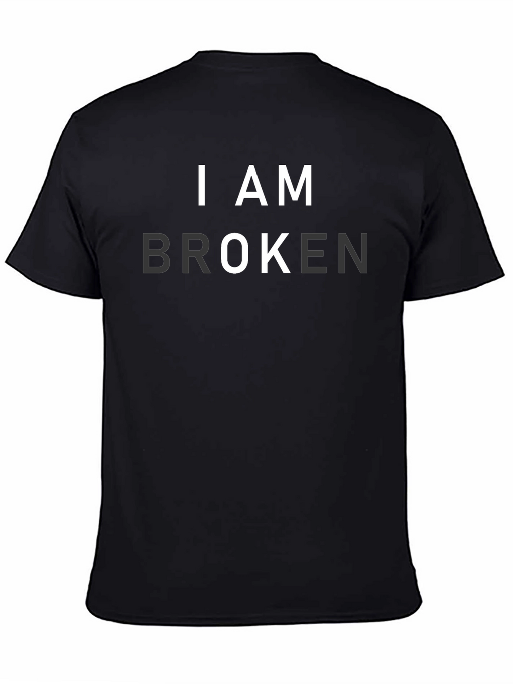 I AM BROKEN Graphic T-Shirt - Mens Black Tee