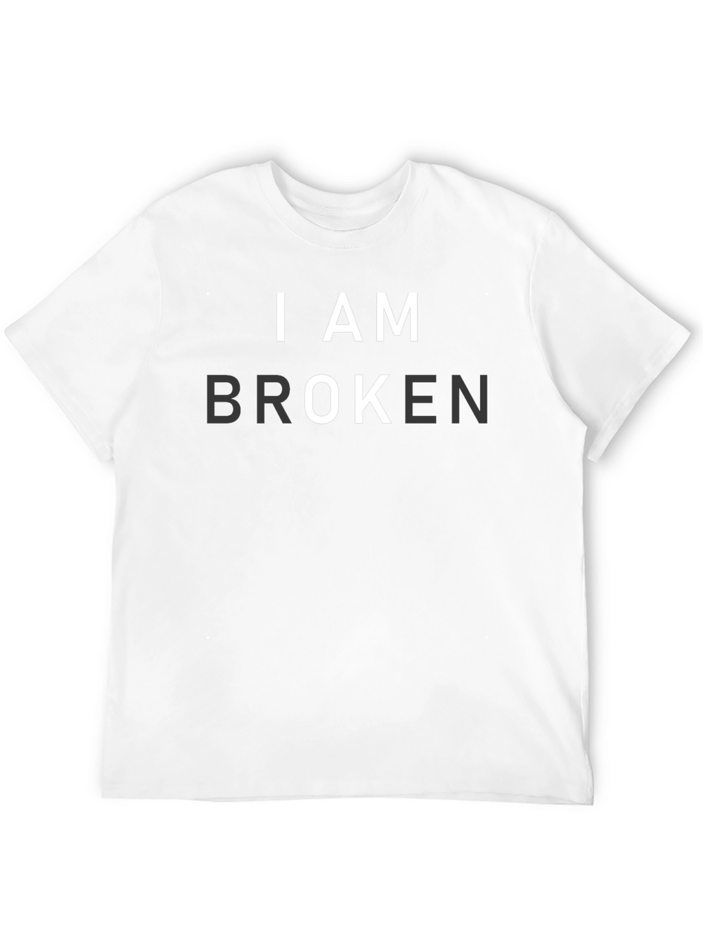 I AM BROKEN Graphic T-Shirt - Mens Black Tee