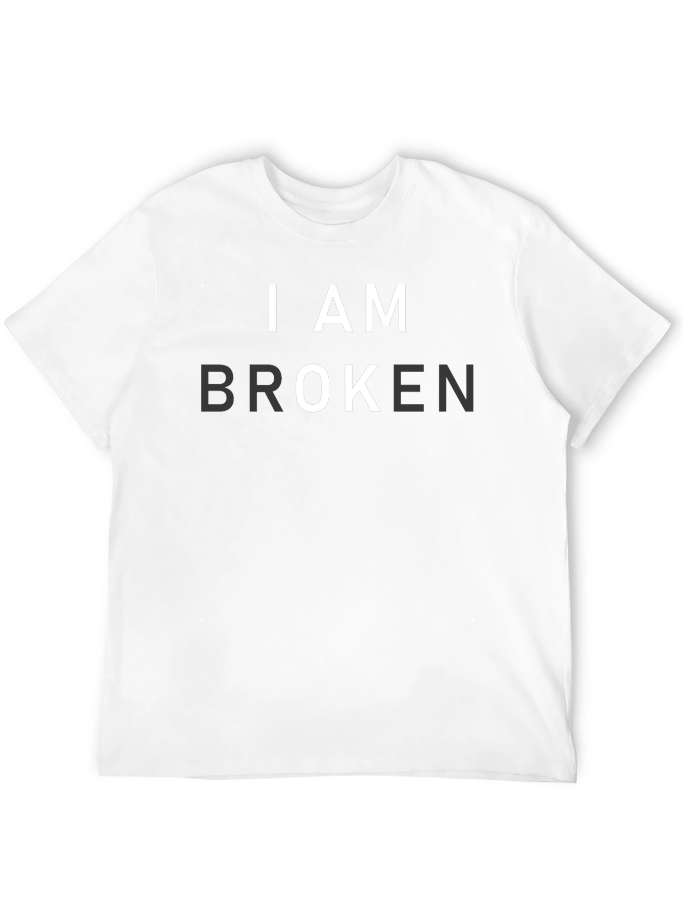 I AM BROKEN Graphic T-Shirt - Mens Black Tee