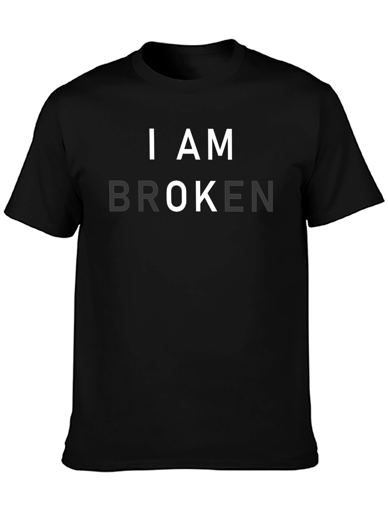 I AM BROKEN Graphic T-Shirt - Mens Black Tee