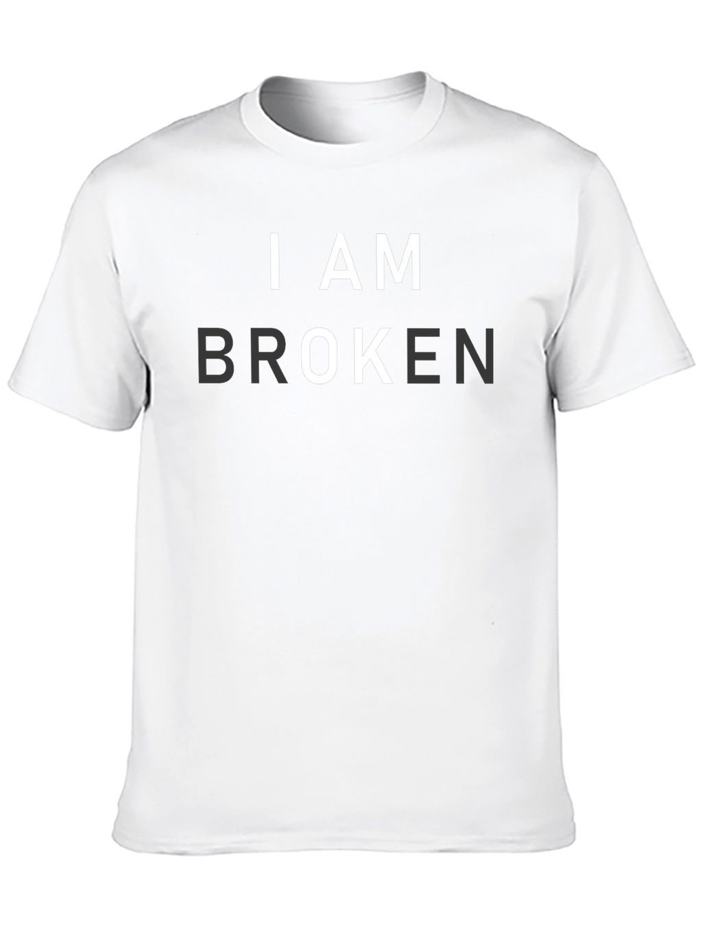 I AM BROKEN Graphic T-Shirt - Mens Black Tee