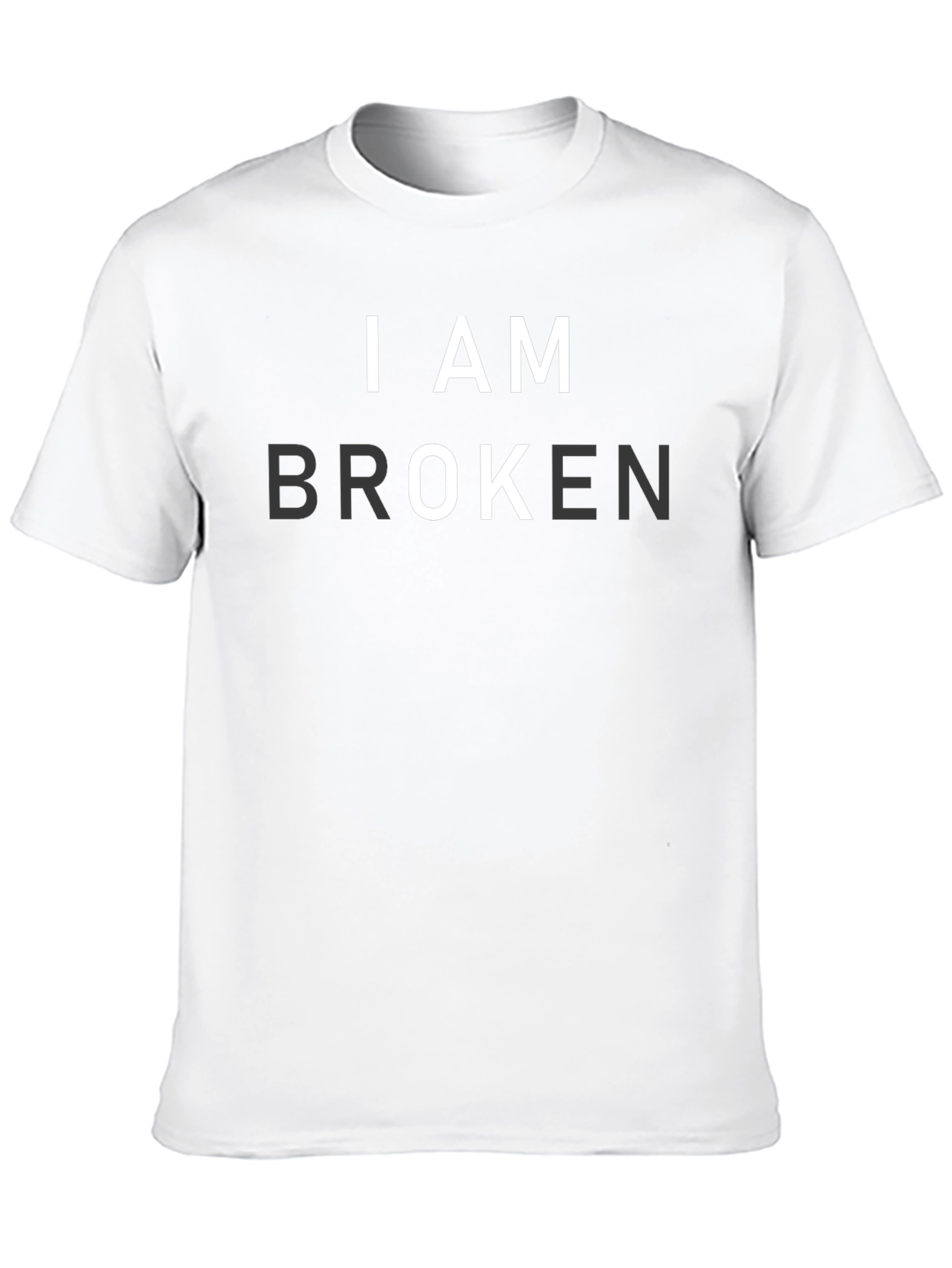 I AM BROKEN Graphic T-Shirt - Mens Black Tee