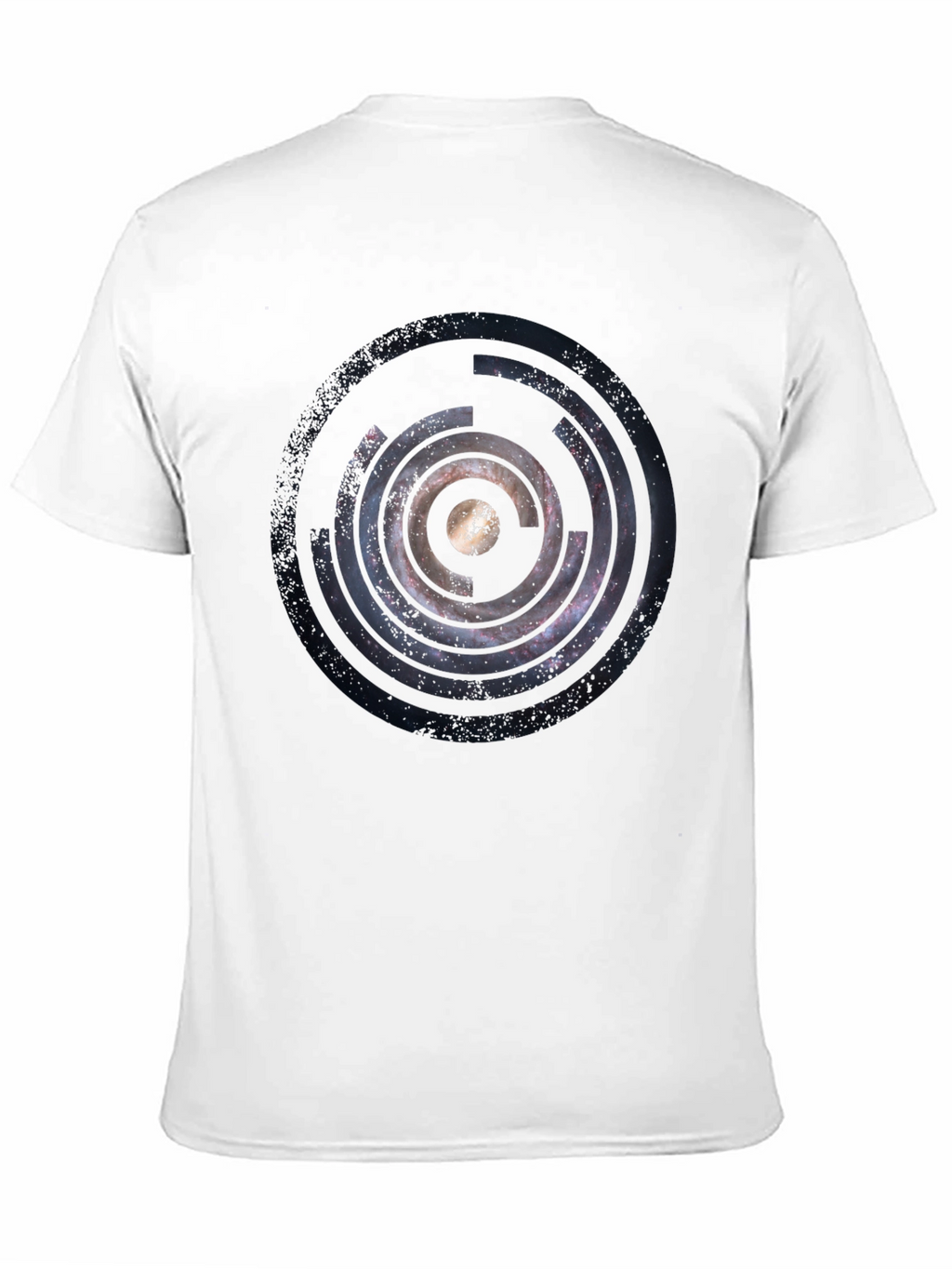 Cosmic Circle Graphic Black T-Shirt