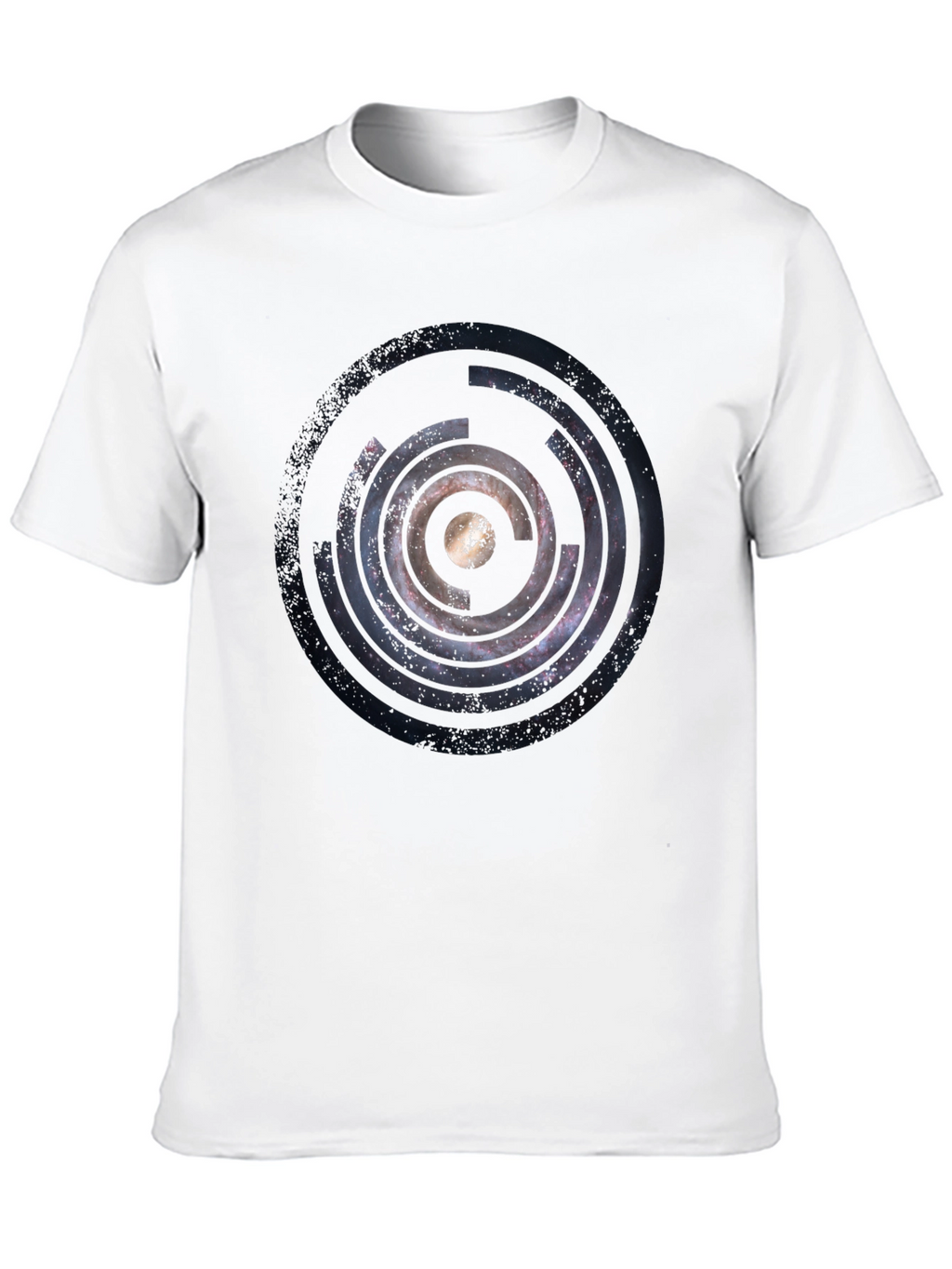 Cosmic Circle Graphic Black T-Shirt