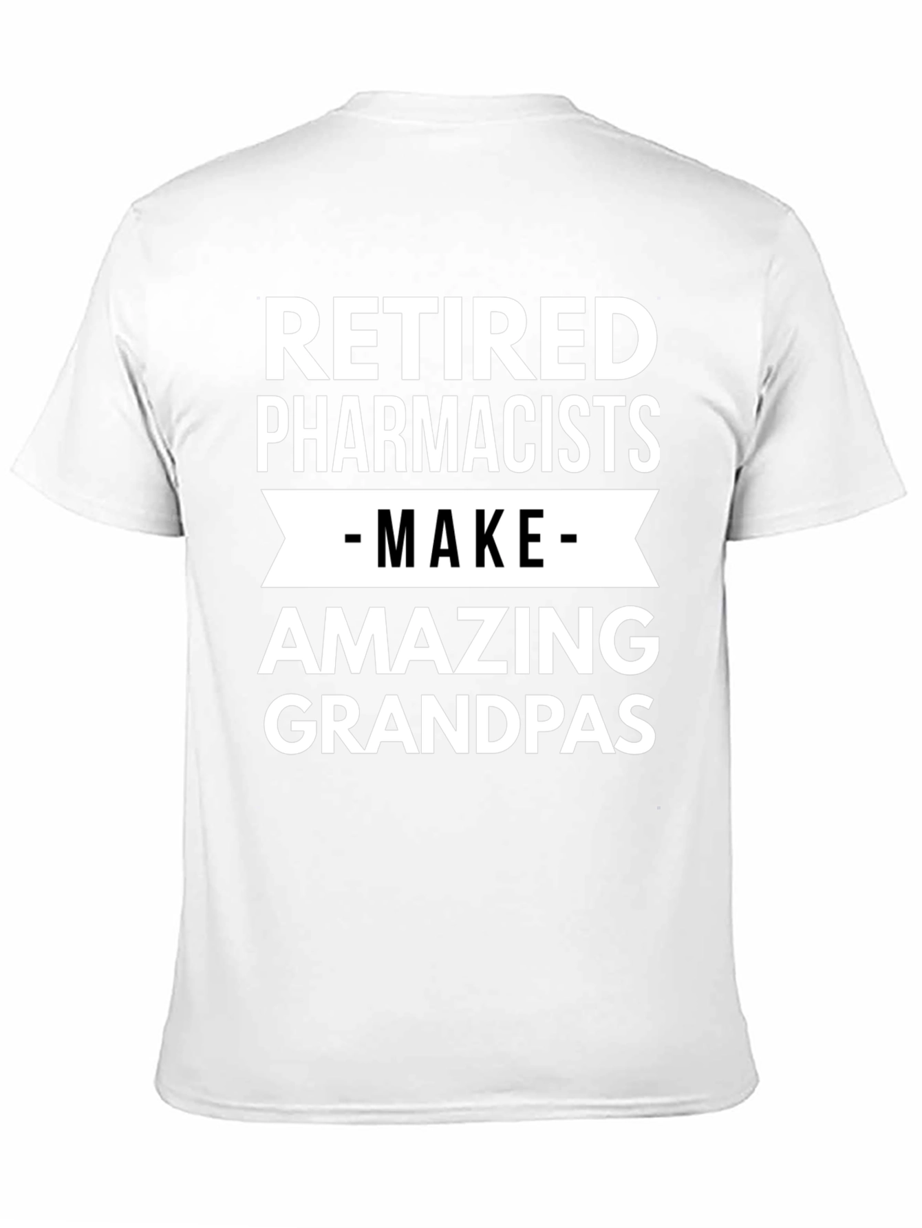 Retired Pharmacists Amazing Grandpas Black T-Shirt
