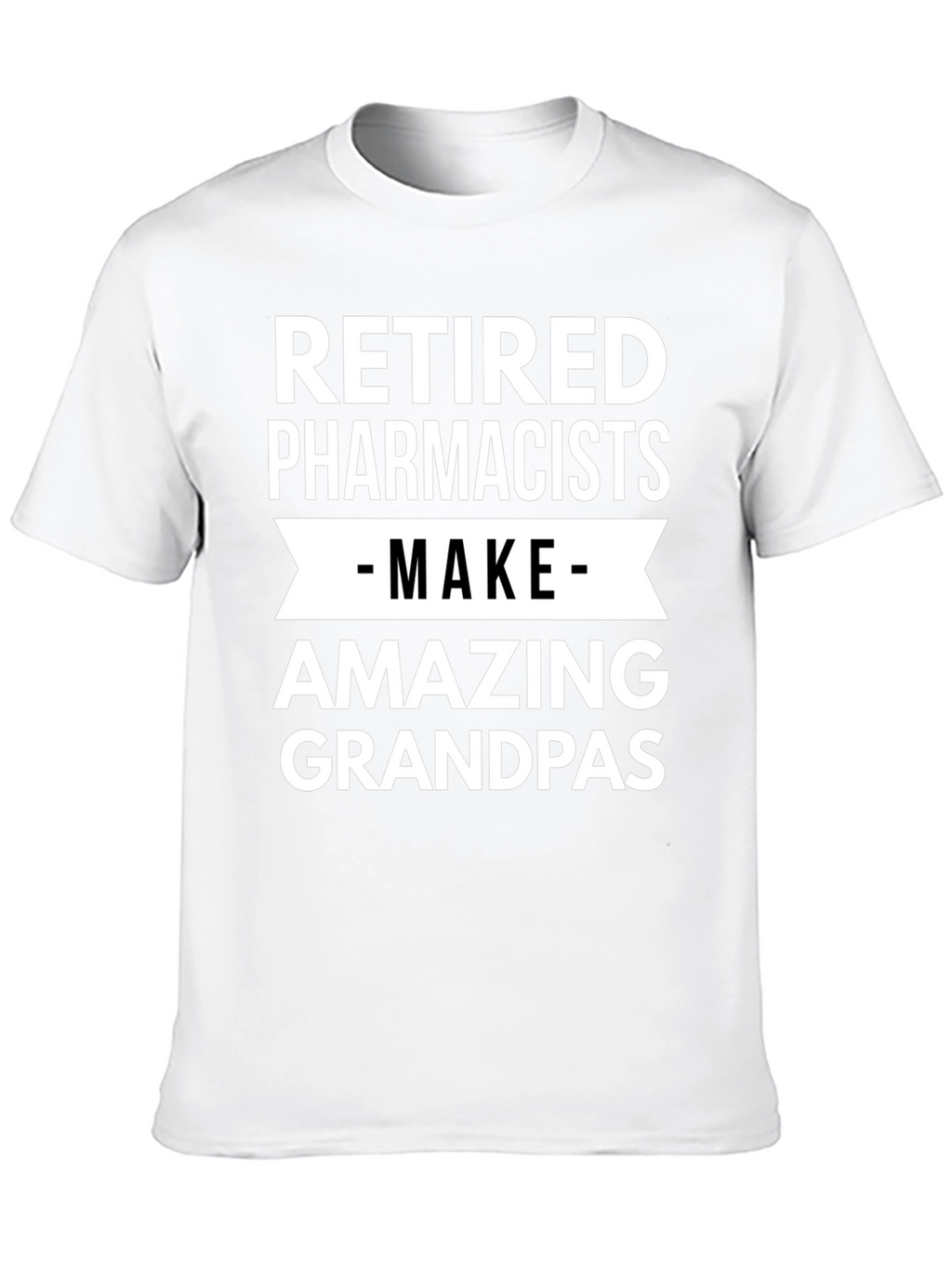 Retired Pharmacists Amazing Grandpas Black T-Shirt