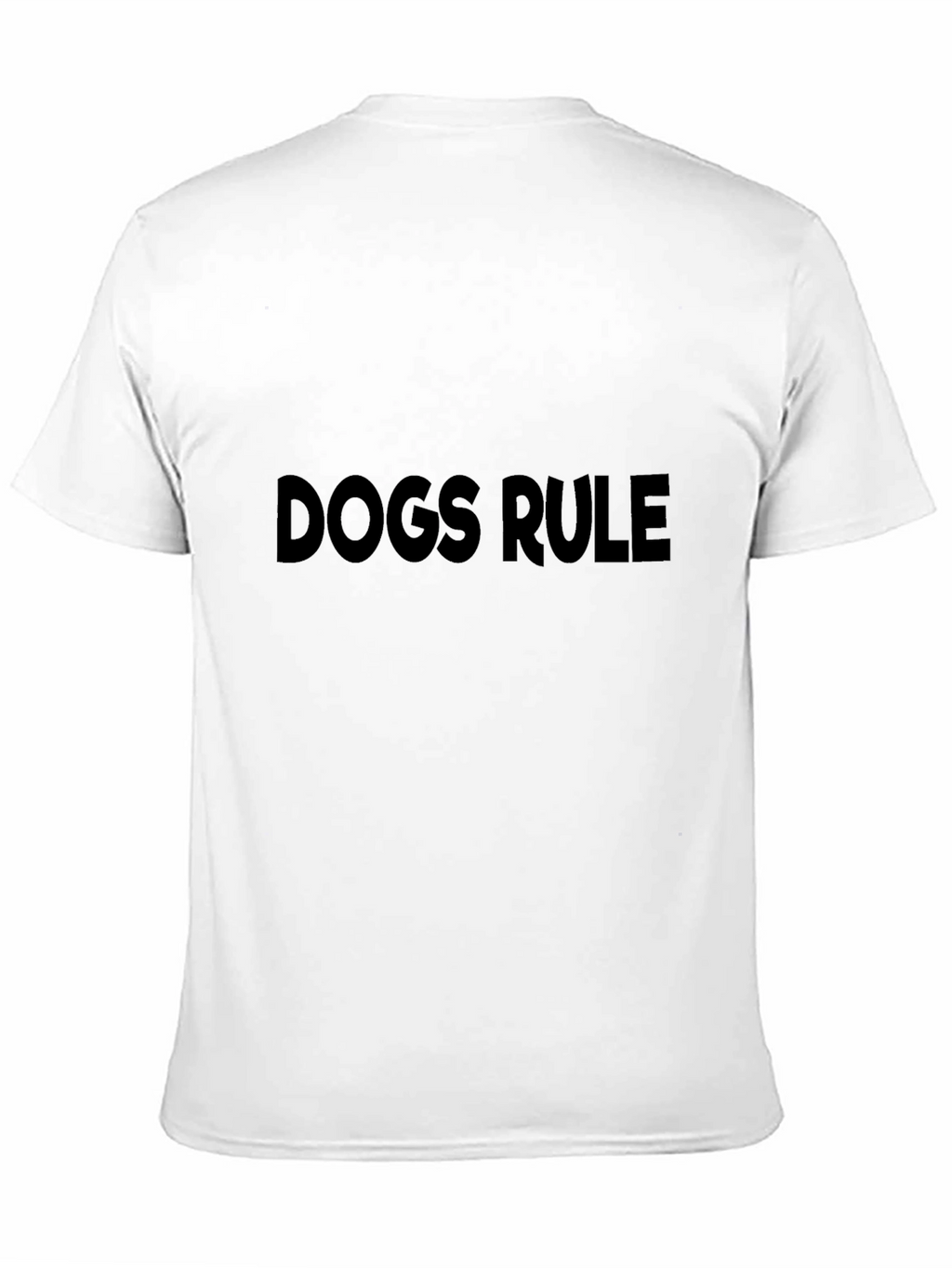 Dogs Rule Graphic Tee - Black