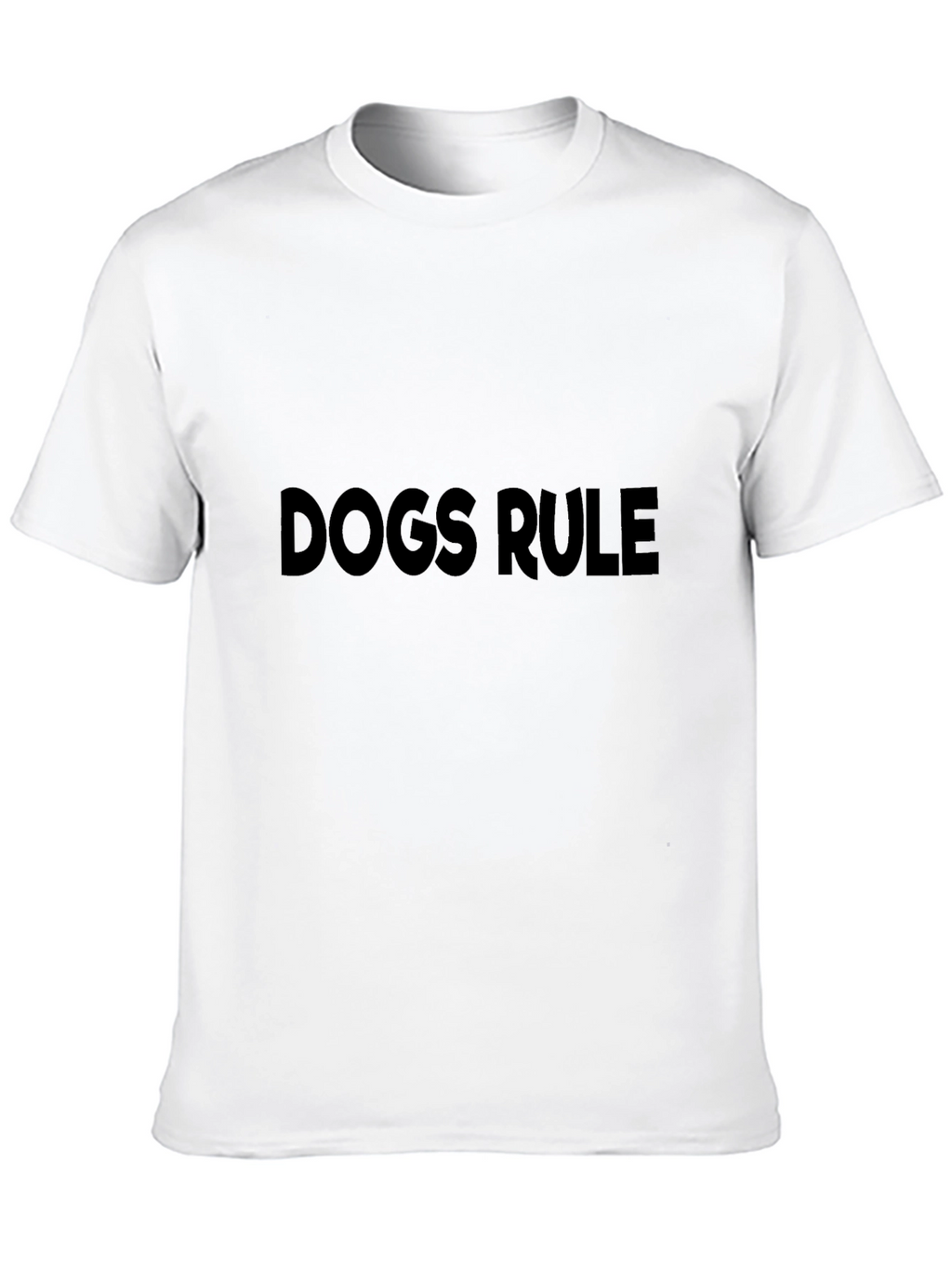 Dogs Rule Graphic Tee - Black
