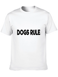 Dogs Rule Graphic Tee - Black