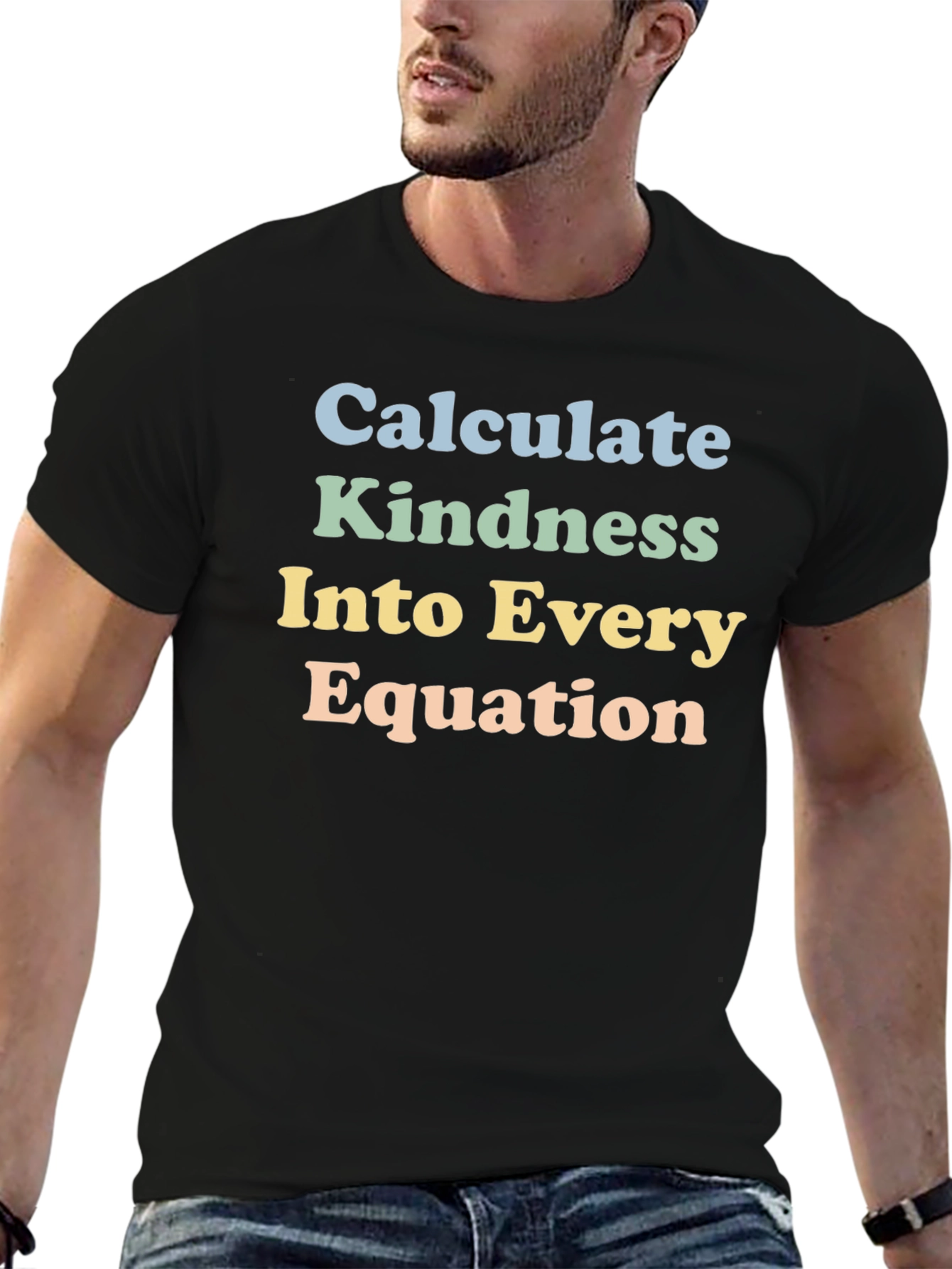 Kindness Equation Black Graphic T-Shirt