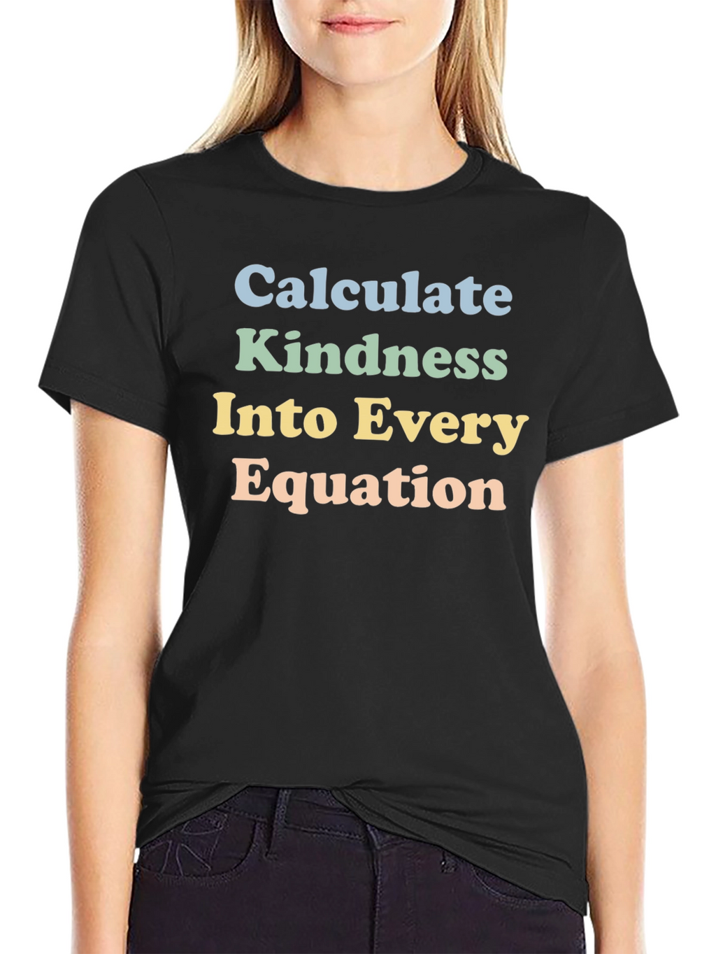 Kindness Equation Black Graphic T-Shirt