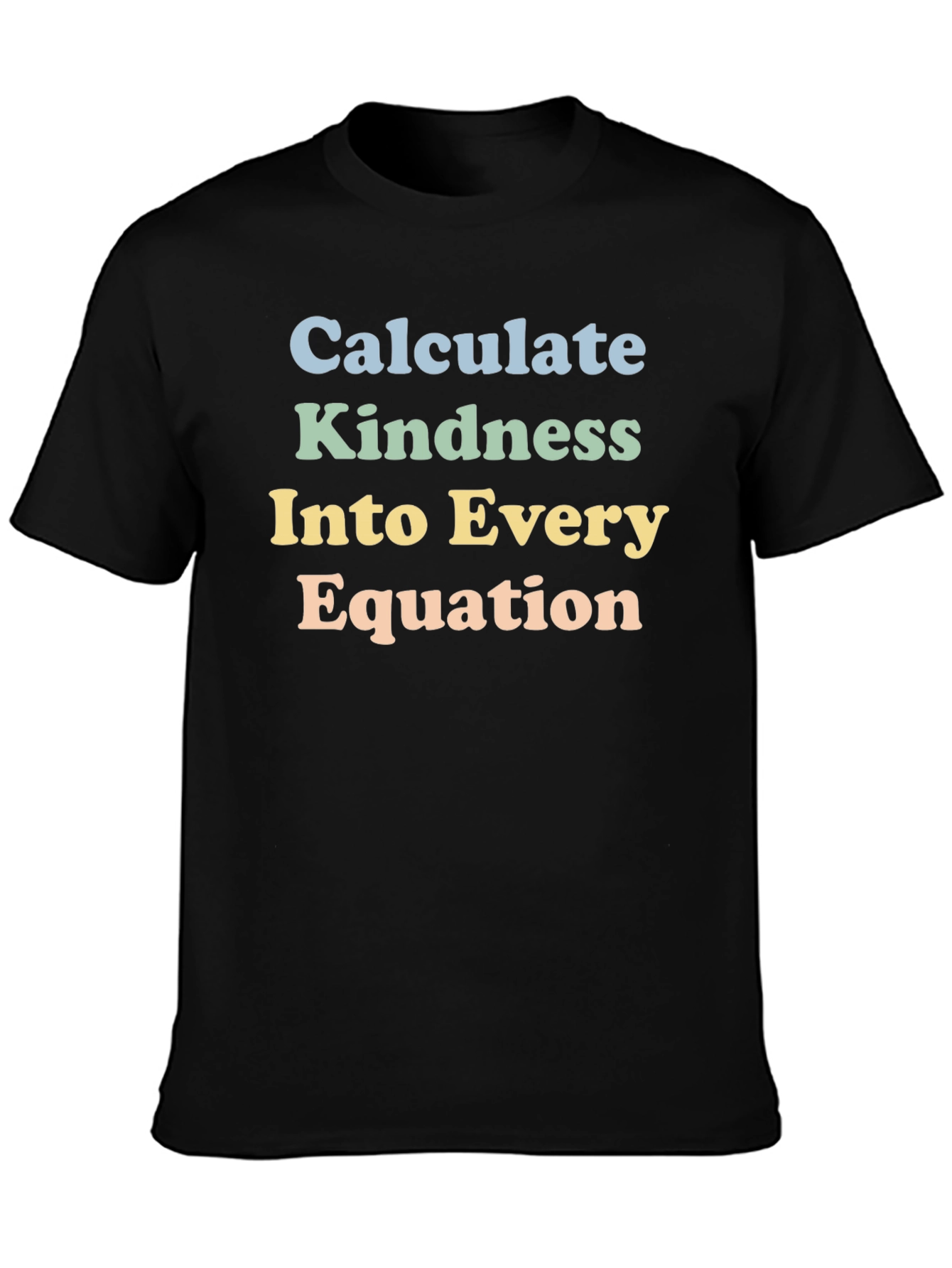 Kindness Equation Black Graphic T-Shirt