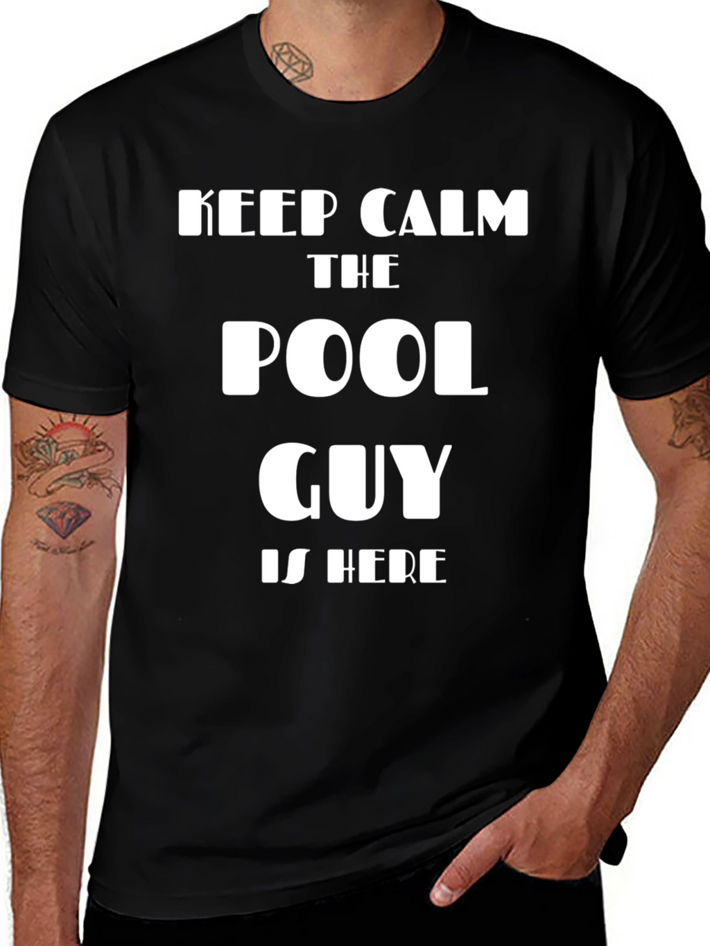 Keep Calm Pool Guy T-Shirt - Funny Summer Apparel