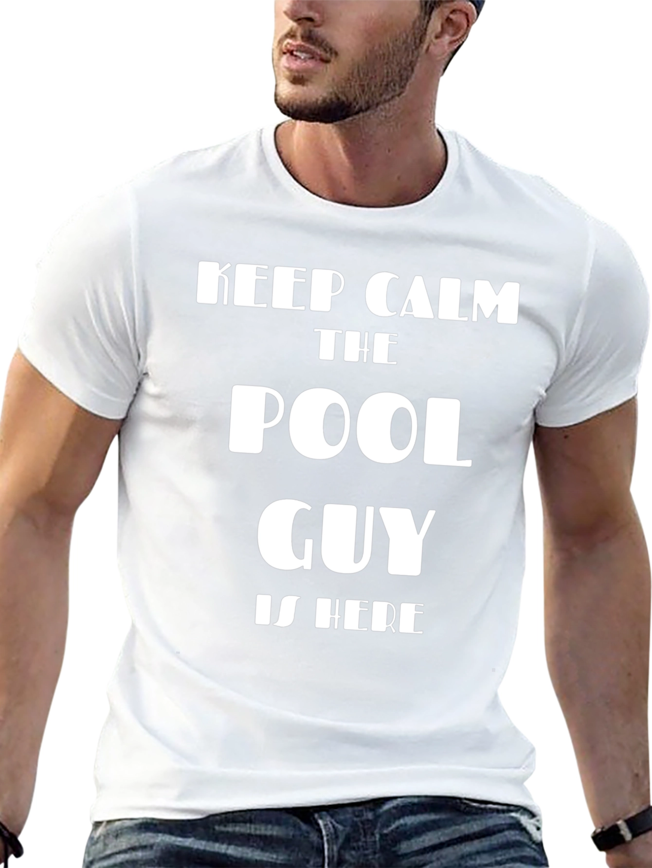 Keep Calm Pool Guy T-Shirt - Funny Summer Apparel