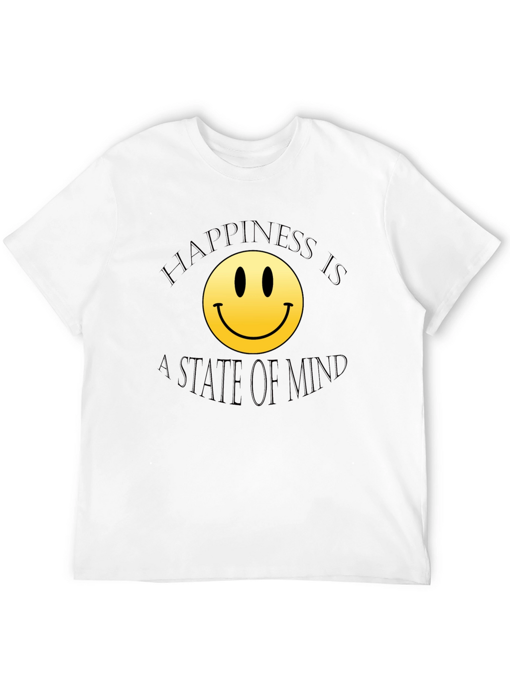 Happiness State of Mind Black T-Shirt
