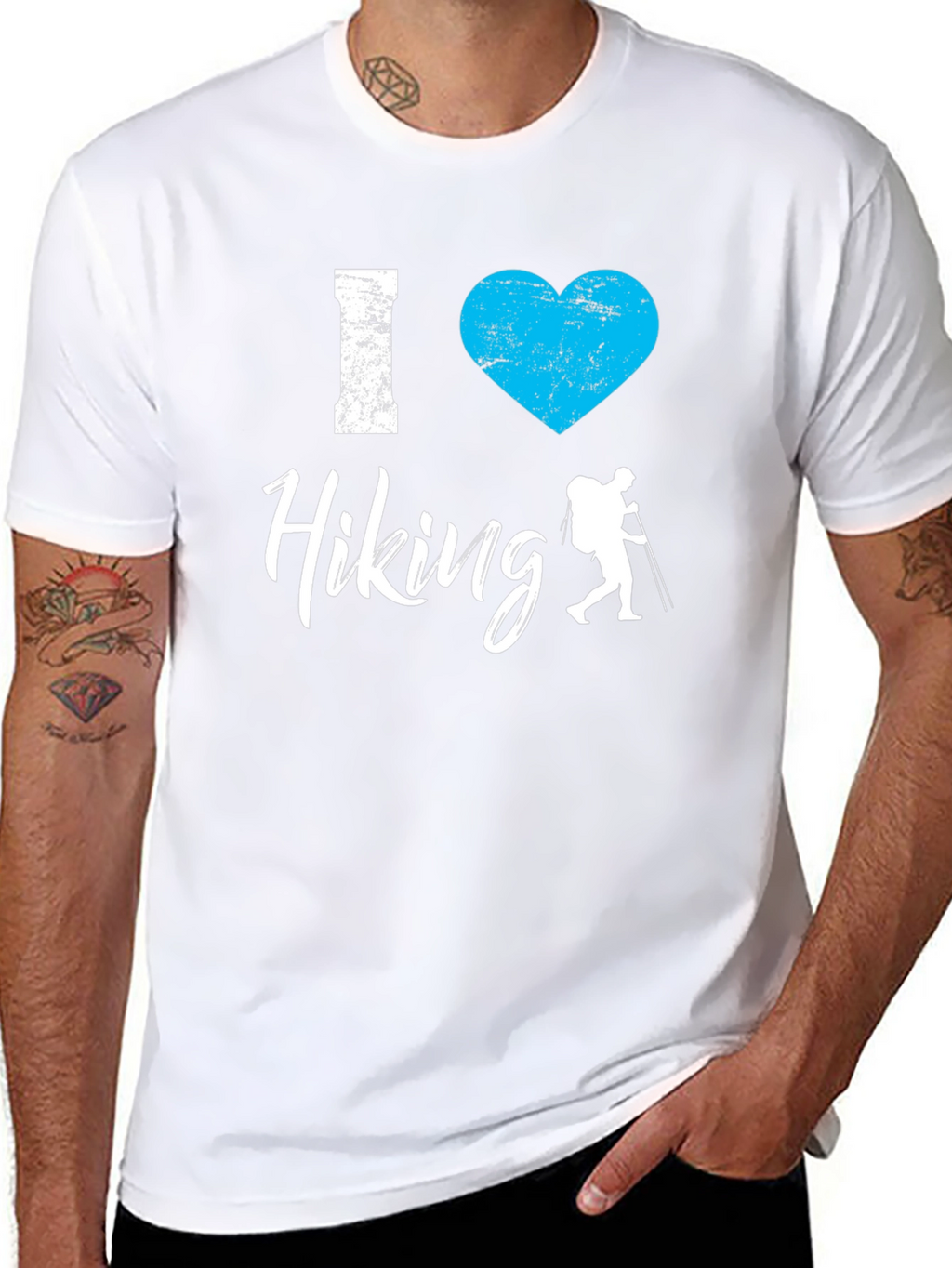 I Heart Hiking Graphic Tee