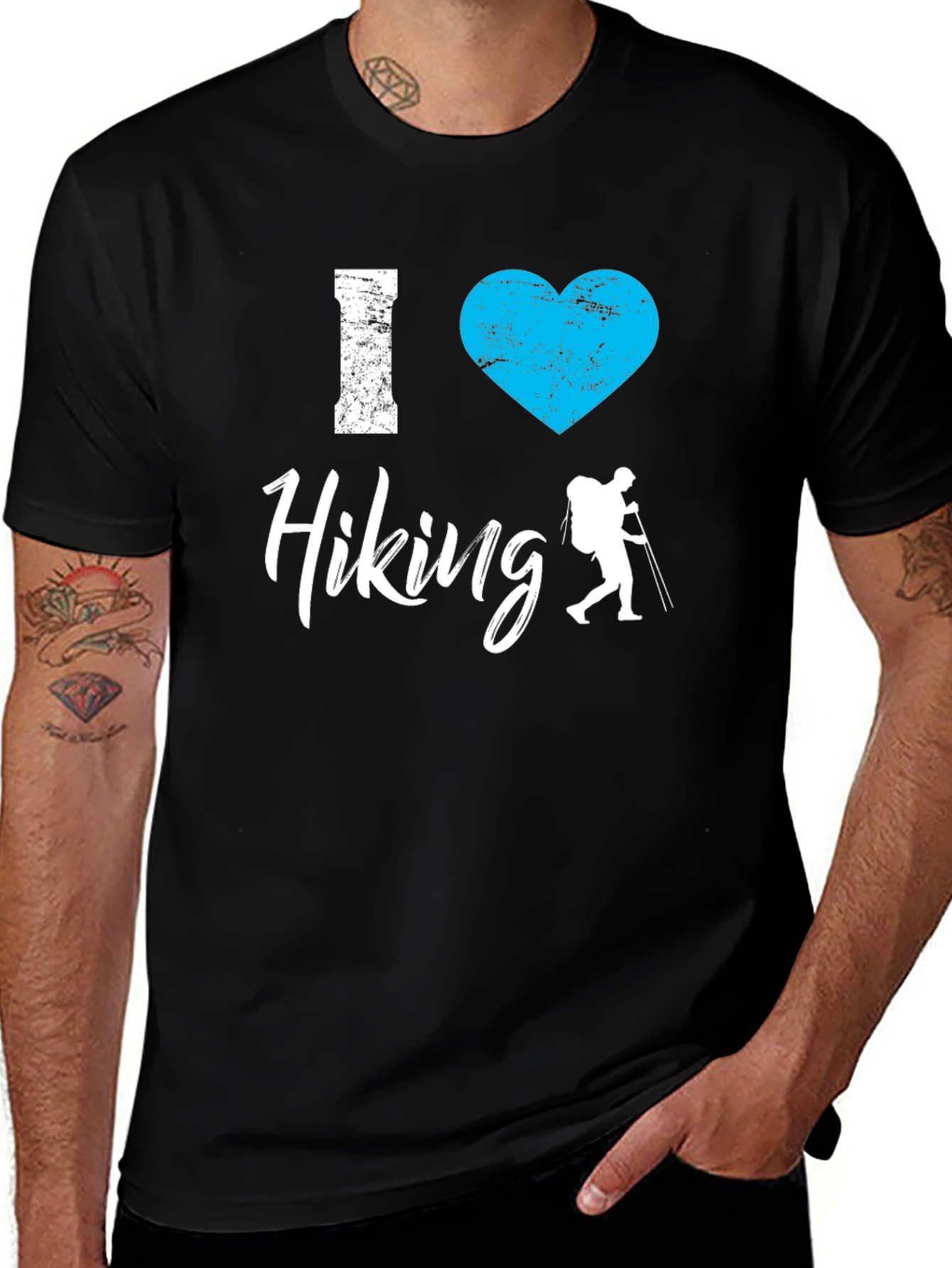 I Heart Hiking Graphic Tee