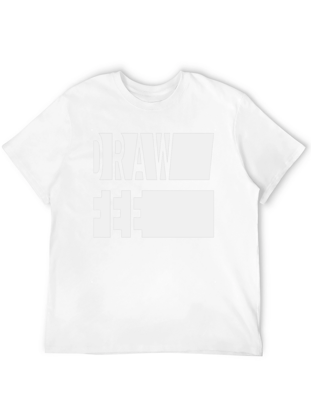 Draw Free Tee - Artistic Expression Black Cotton T-Shirt