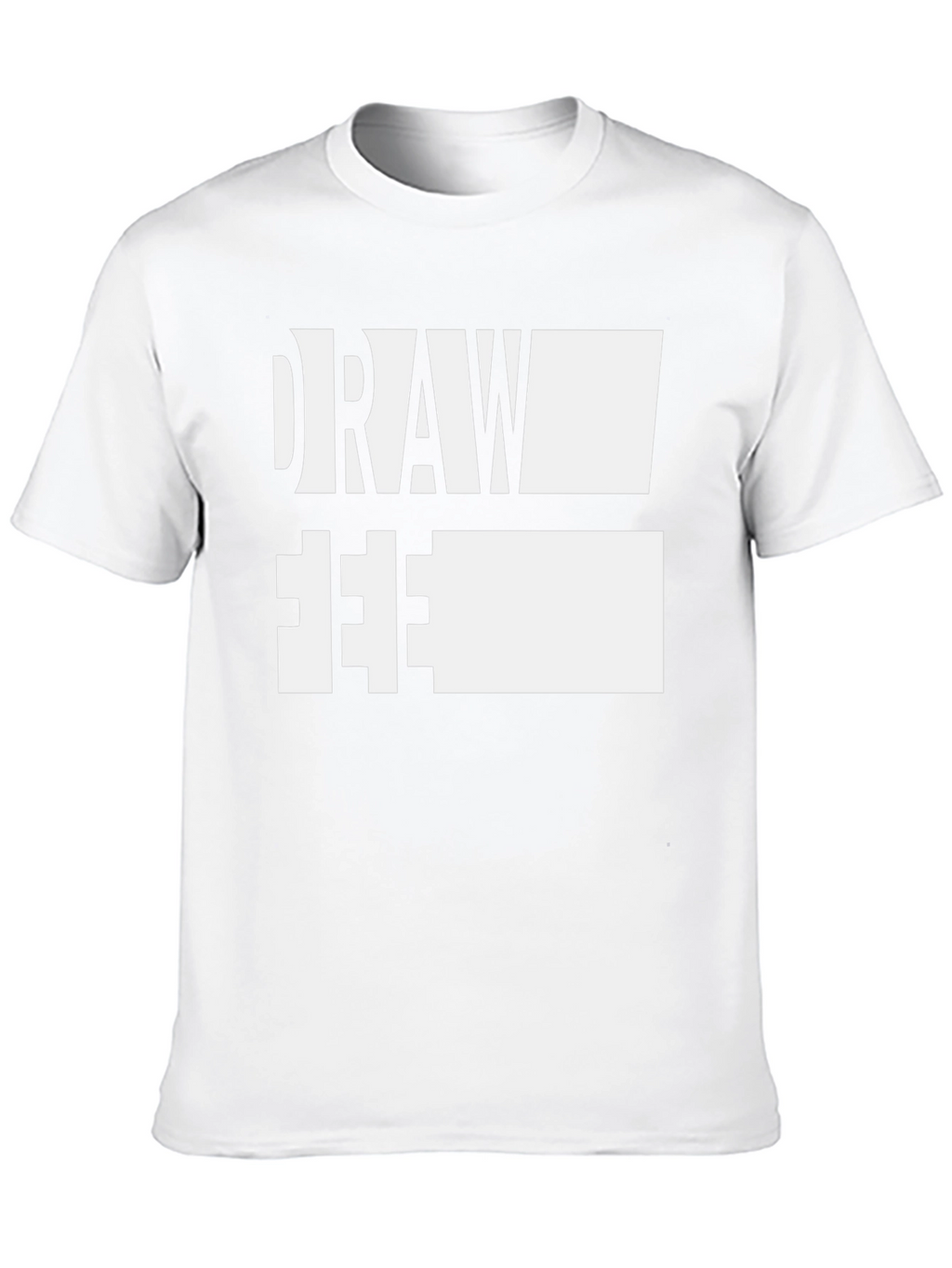 Draw Free Tee - Artistic Expression Black Cotton T-Shirt