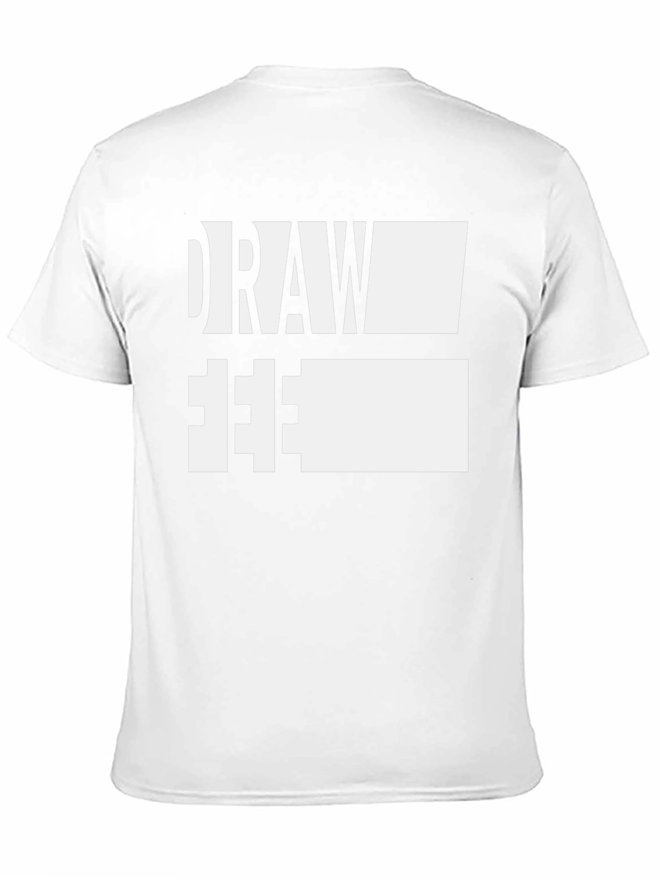 Draw Free Tee - Artistic Expression Black Cotton T-Shirt