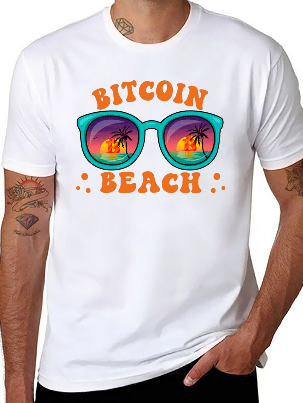 Bitcoin Beach T-Shirt - Crypto Vacation Vibes