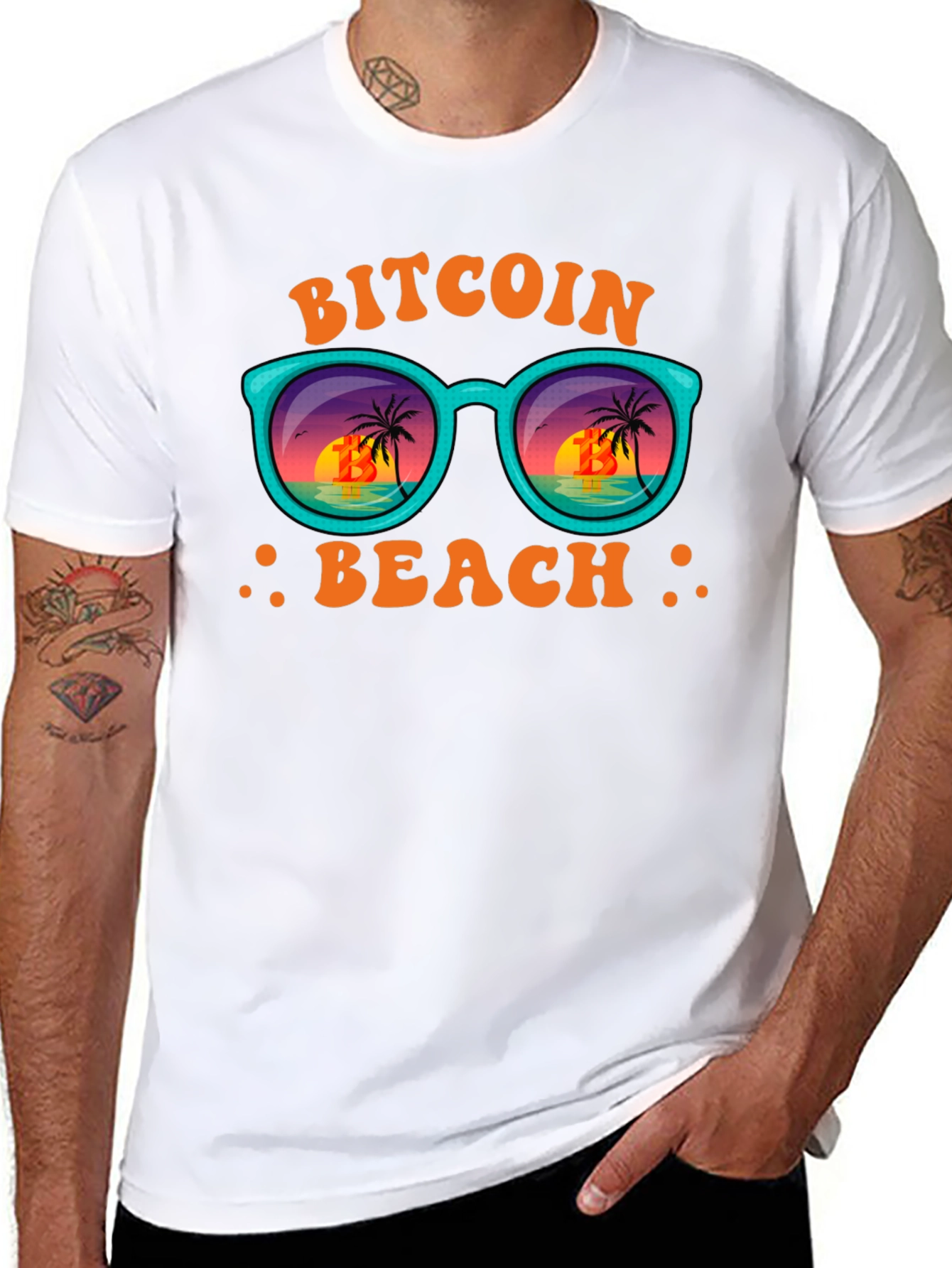 Bitcoin Beach T-Shirt - Crypto Vacation Vibes