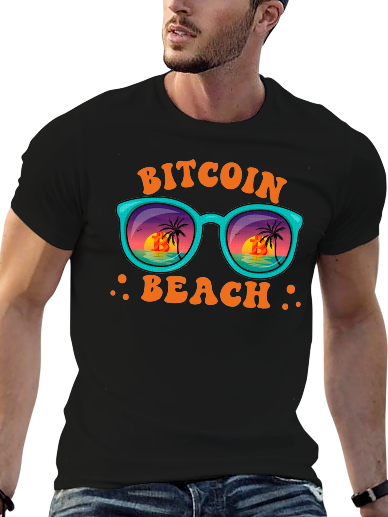 Bitcoin Beach T-Shirt - Crypto Vacation Vibes