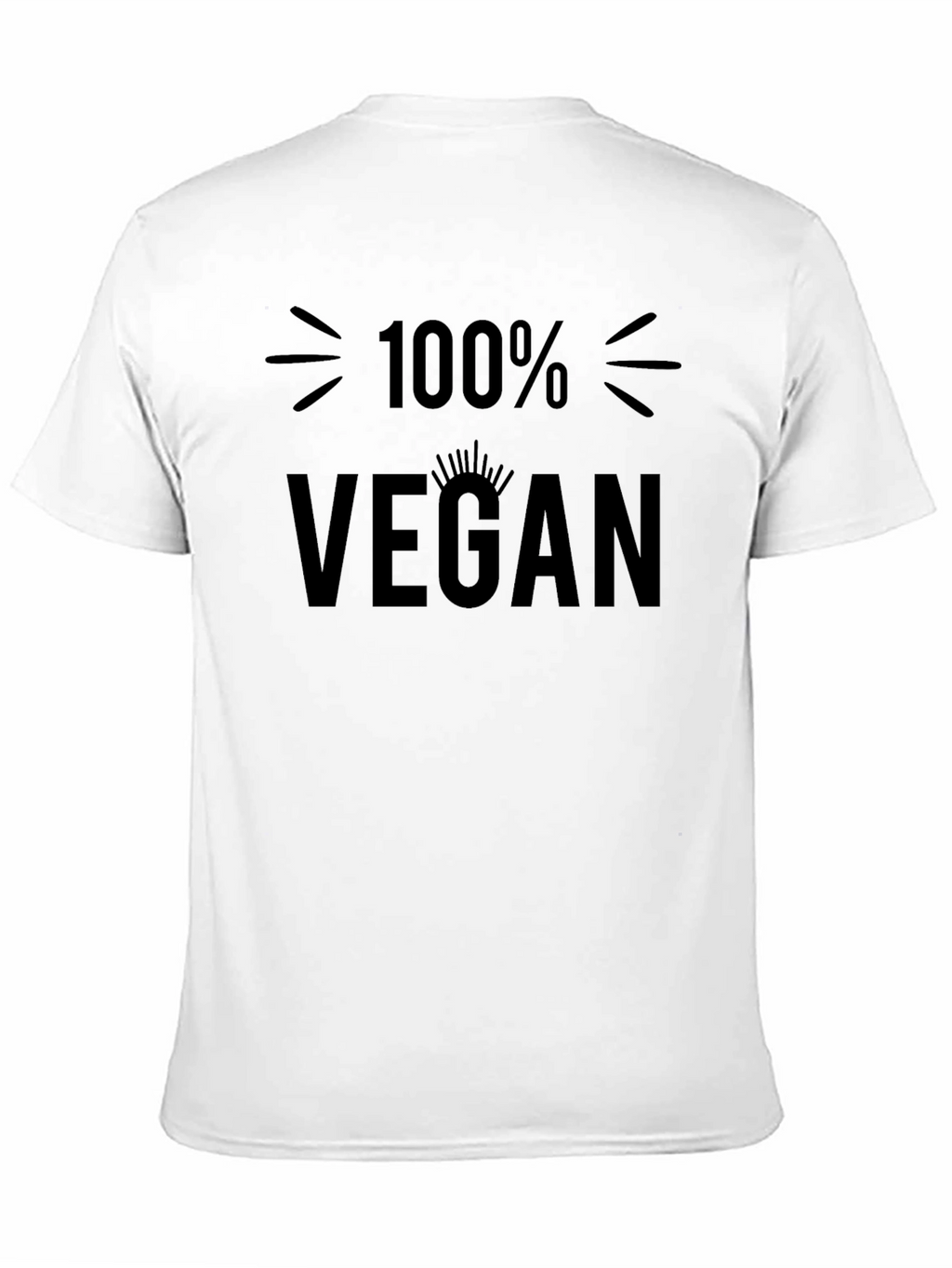 100% Vegan Graphic Tee - Black Unisex