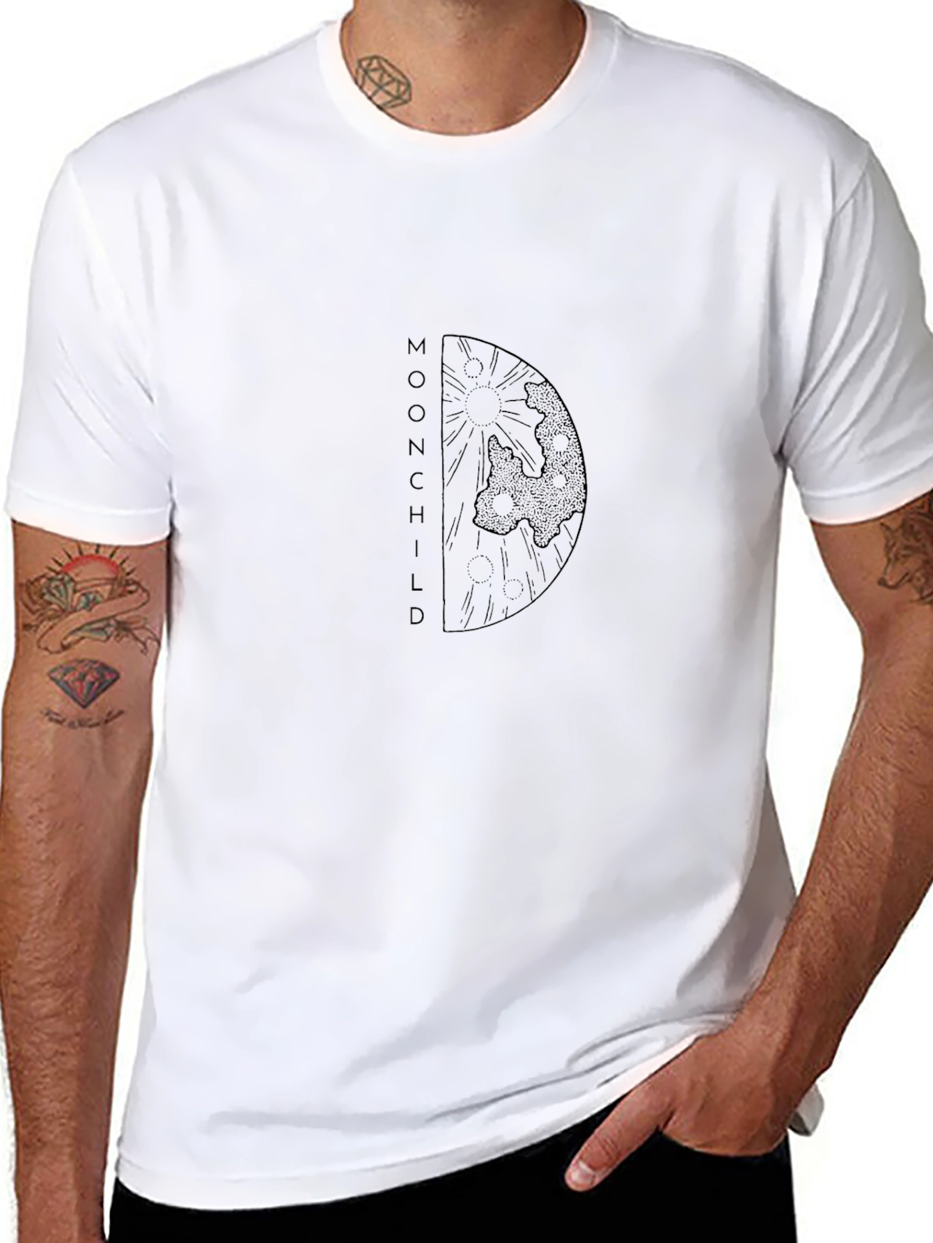 Moonchild Graphic Tee - Black