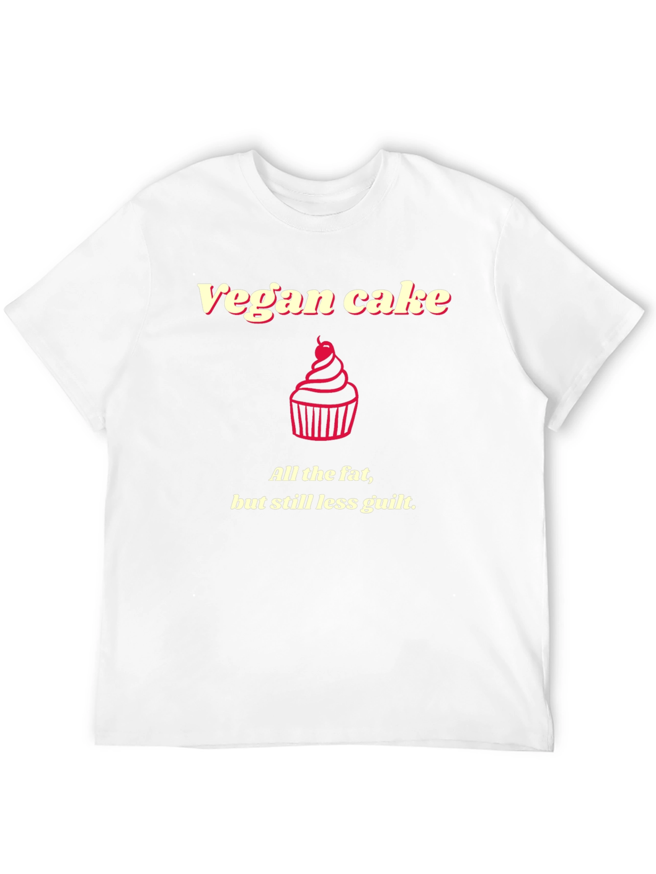 Vegan Cake Humor Graphic Tee
