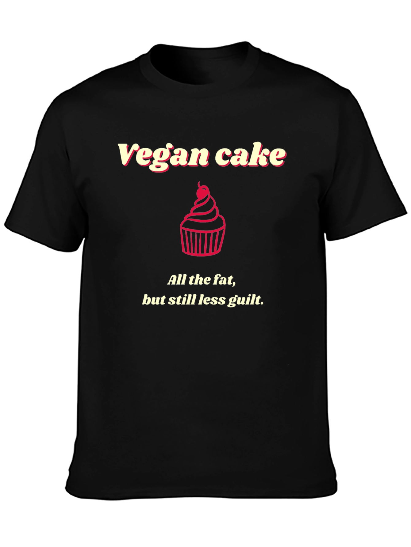 Vegan Cake Humor Graphic Tee