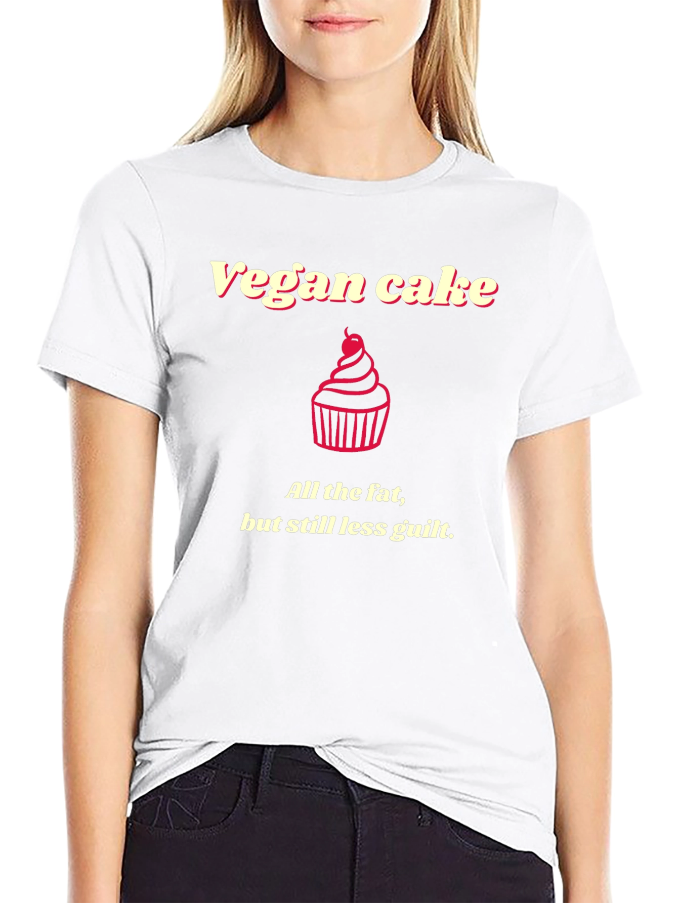 Vegan Cake Humor Graphic Tee