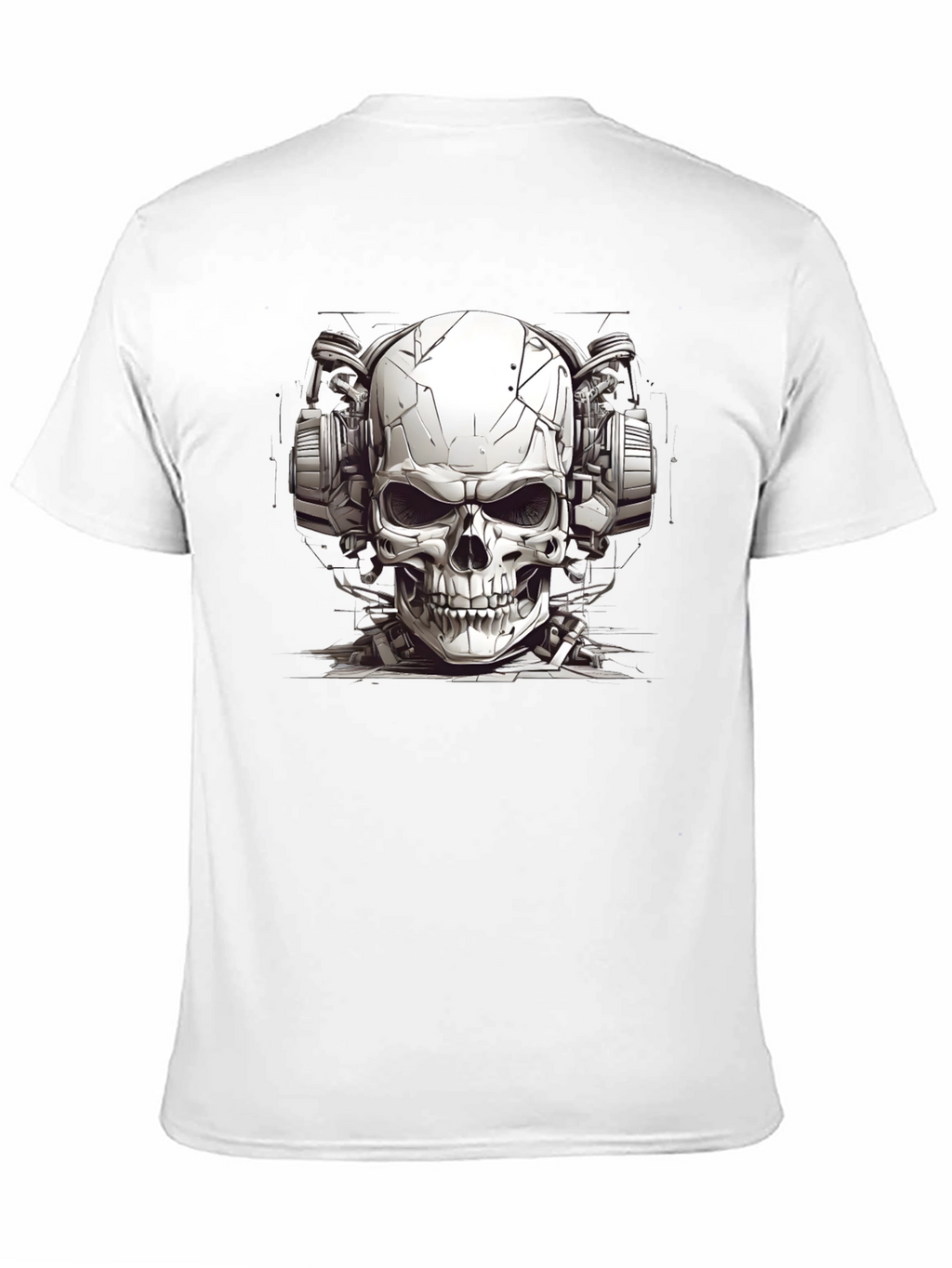 Skull Headphones Graphic Tee - Edgy Style
