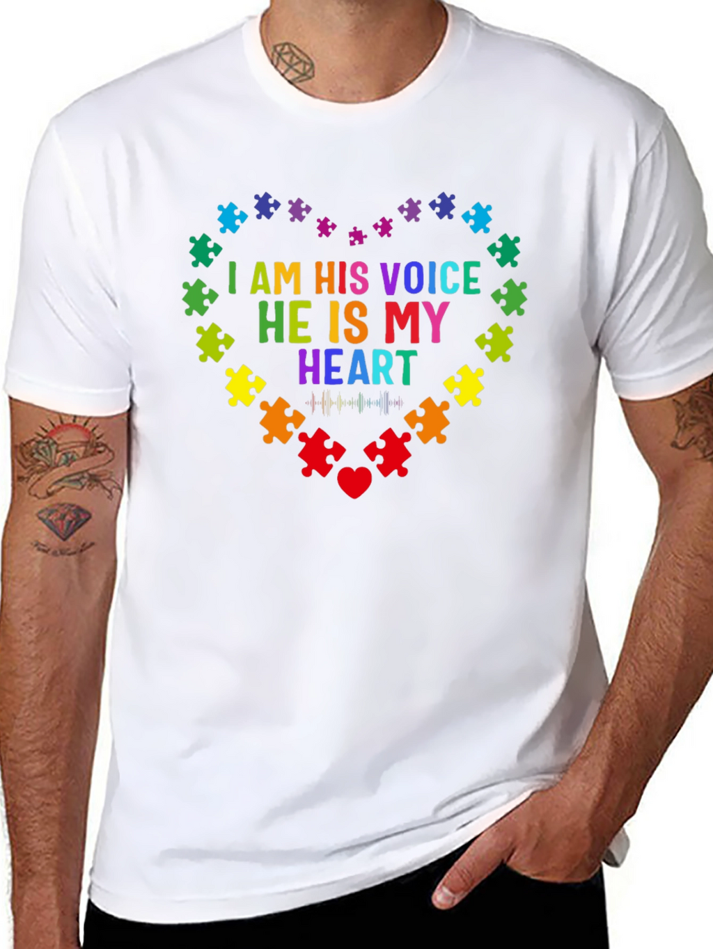 Autism Awareness Puzzle Heart T-Shirt