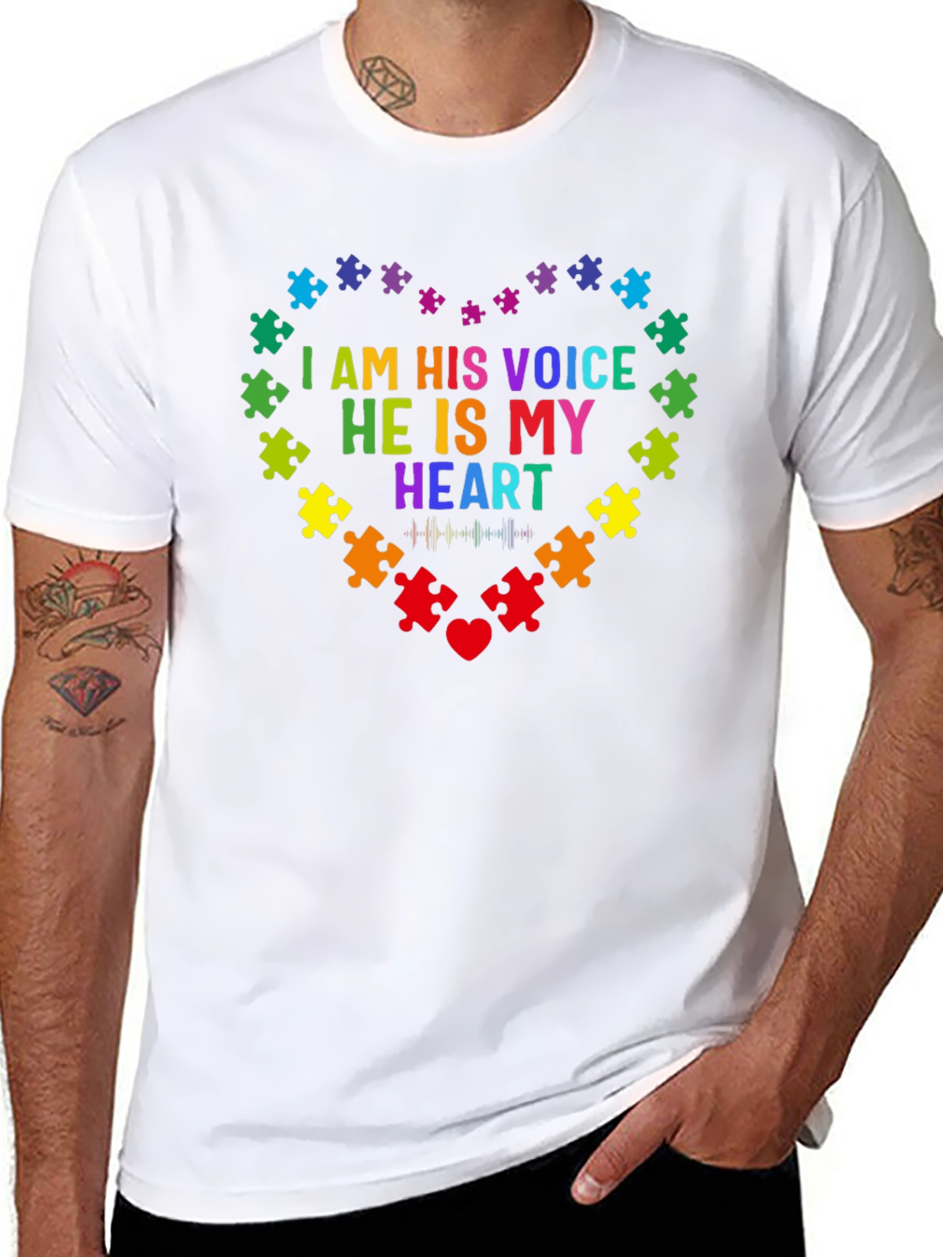 Autism Awareness Puzzle Heart T-Shirt
