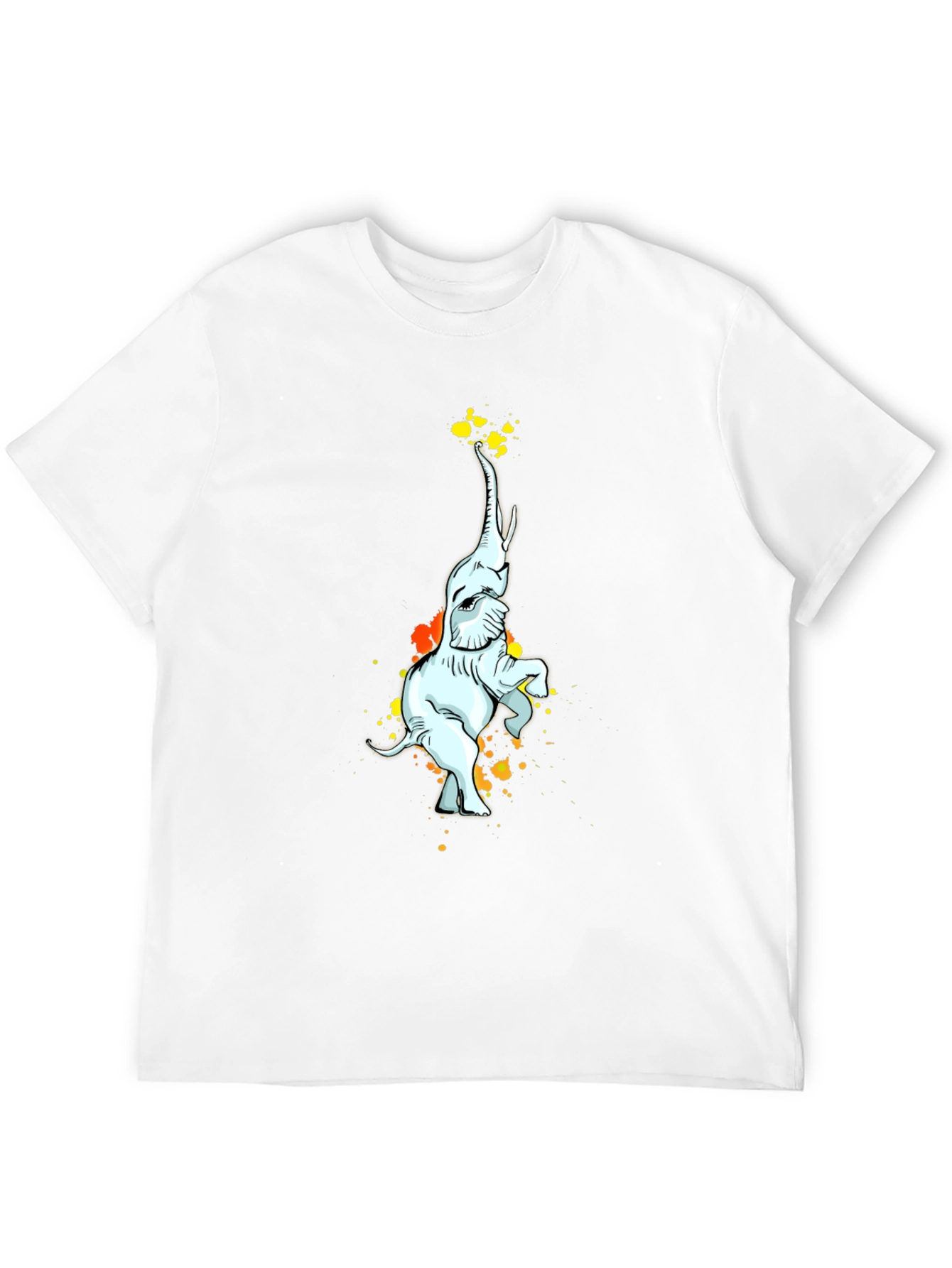 Elephant Art Black T-Shirt