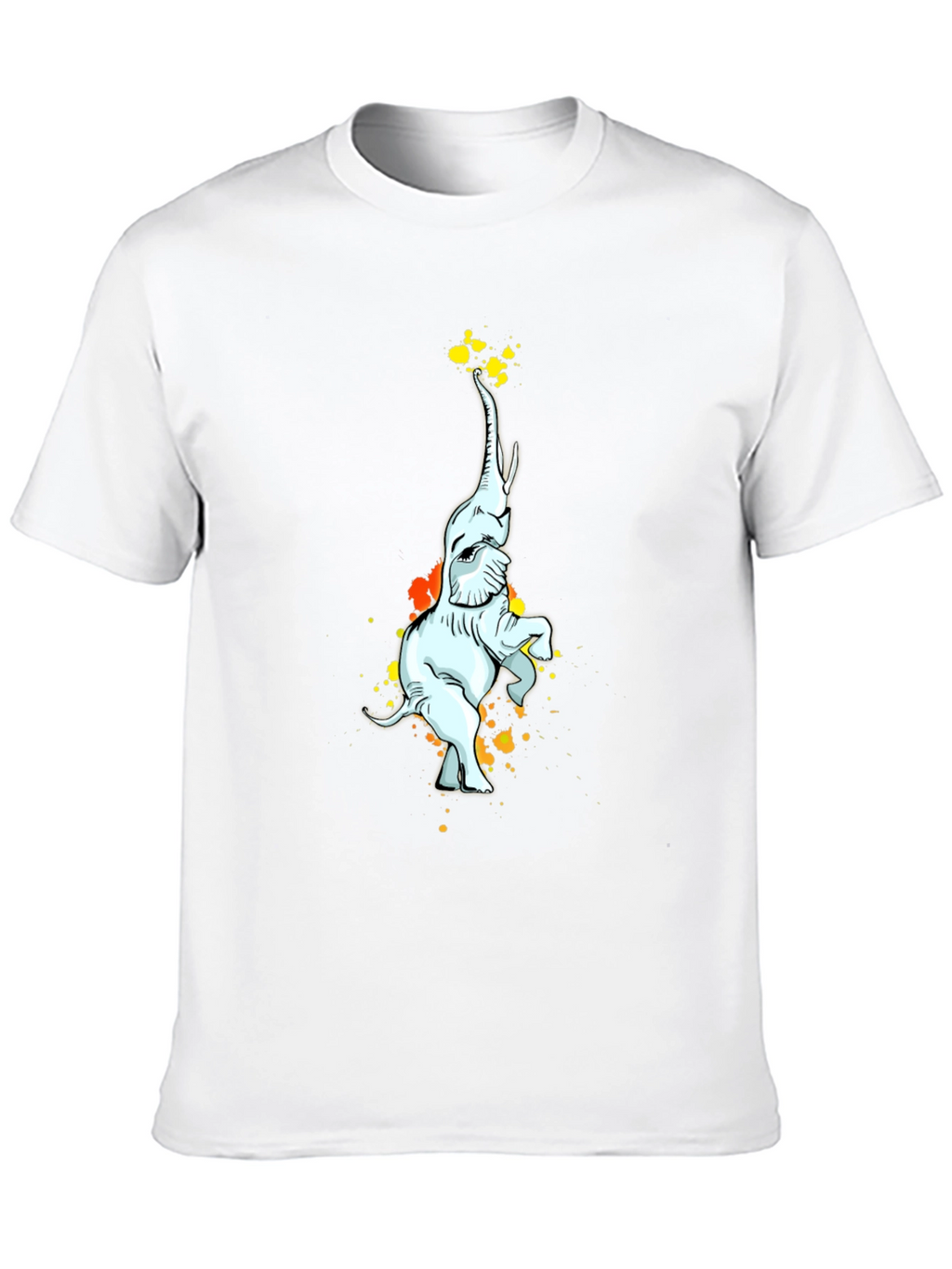 Elephant Art Black T-Shirt