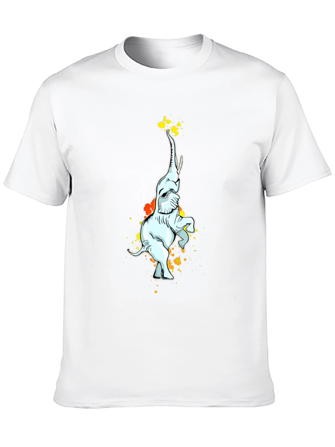 Elephant Art Black T-Shirt
