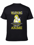 Anime Warning T-Shirt - Spontaneous Talking May Occur!