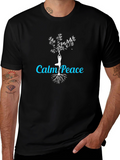 Calm Peace Yoga Tree Graphic T-Shirt