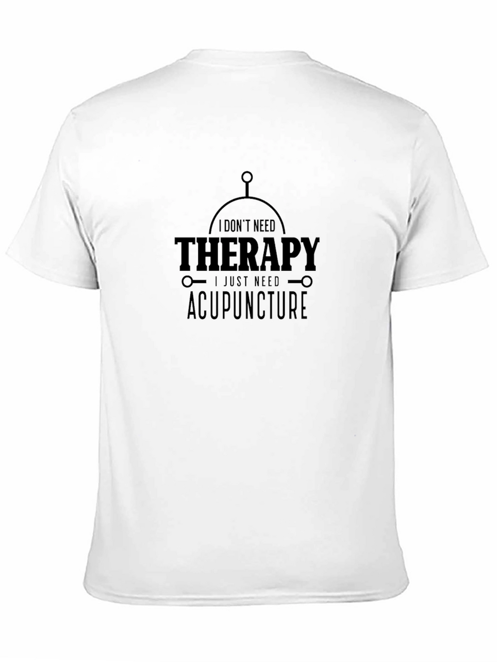 Acupuncture Therapy Black Graphic T-Shirt