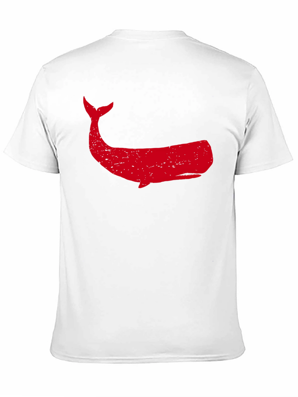 Red Whale Graphic Tee - Black Cotton T-Shirt