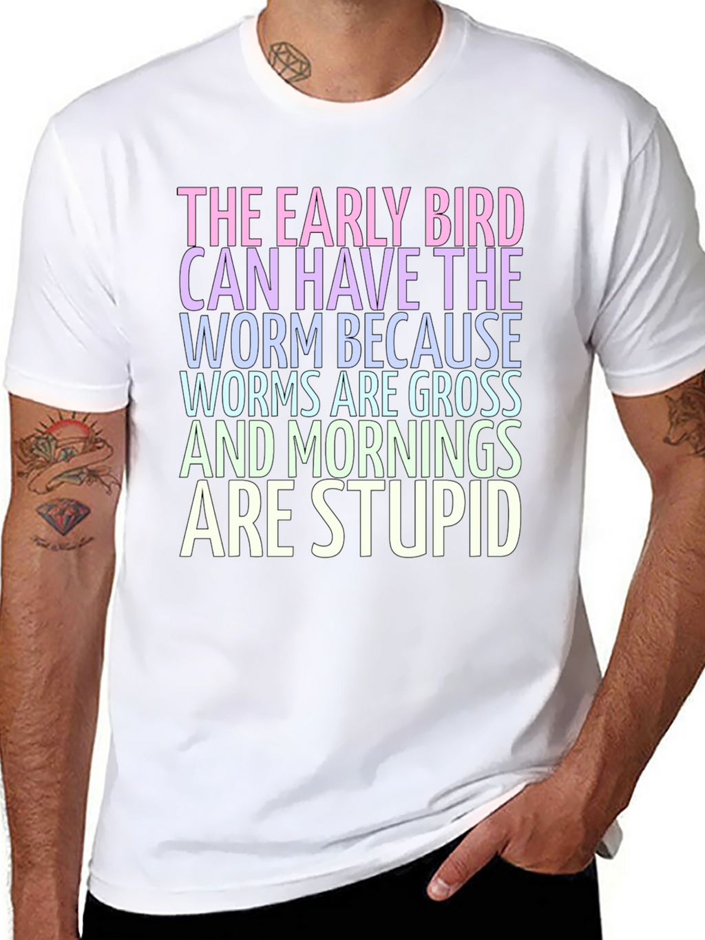 The Early Bird T-Shirt - Worms are Gross!