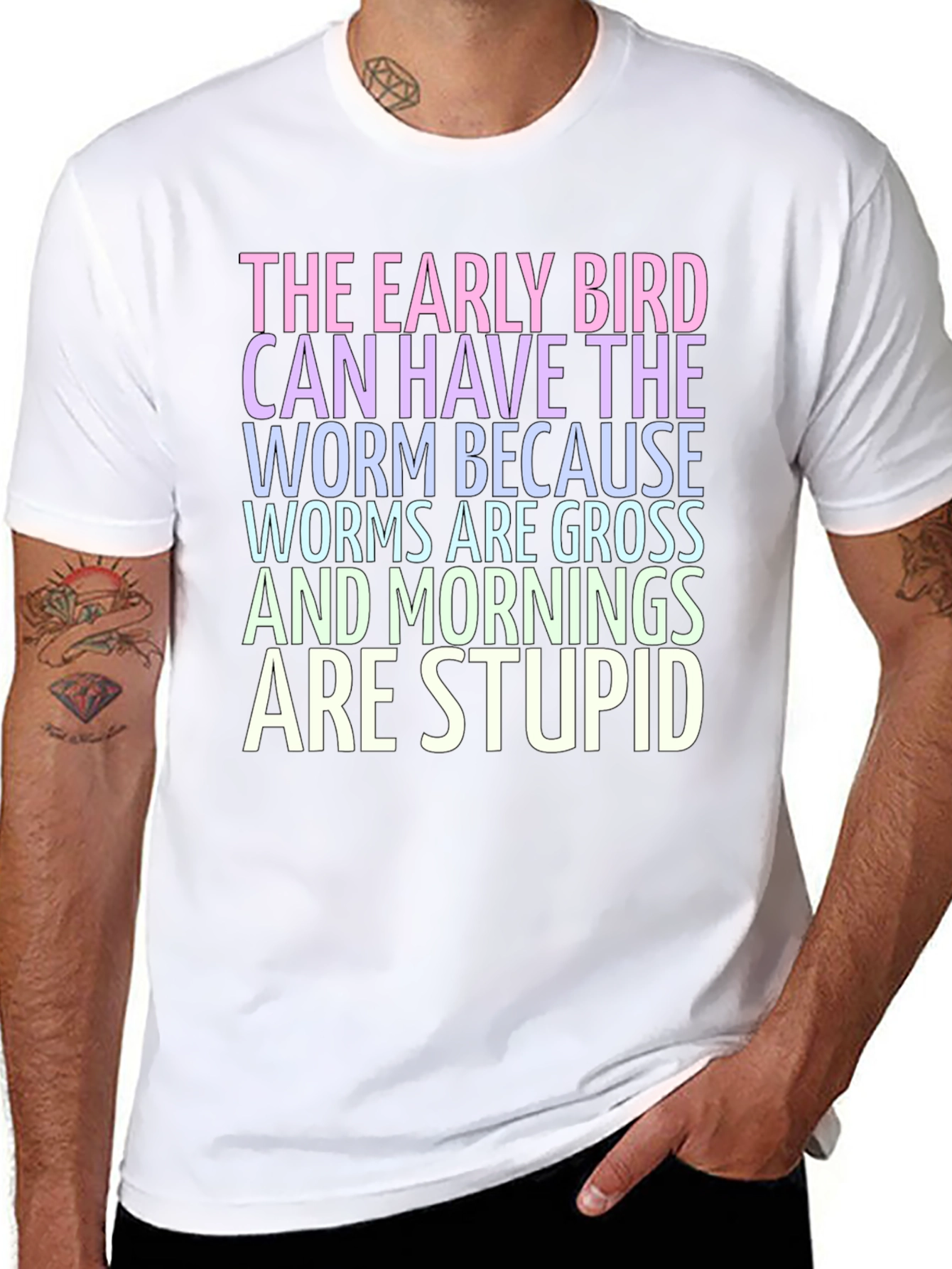 The Early Bird T-Shirt - Worms are Gross!