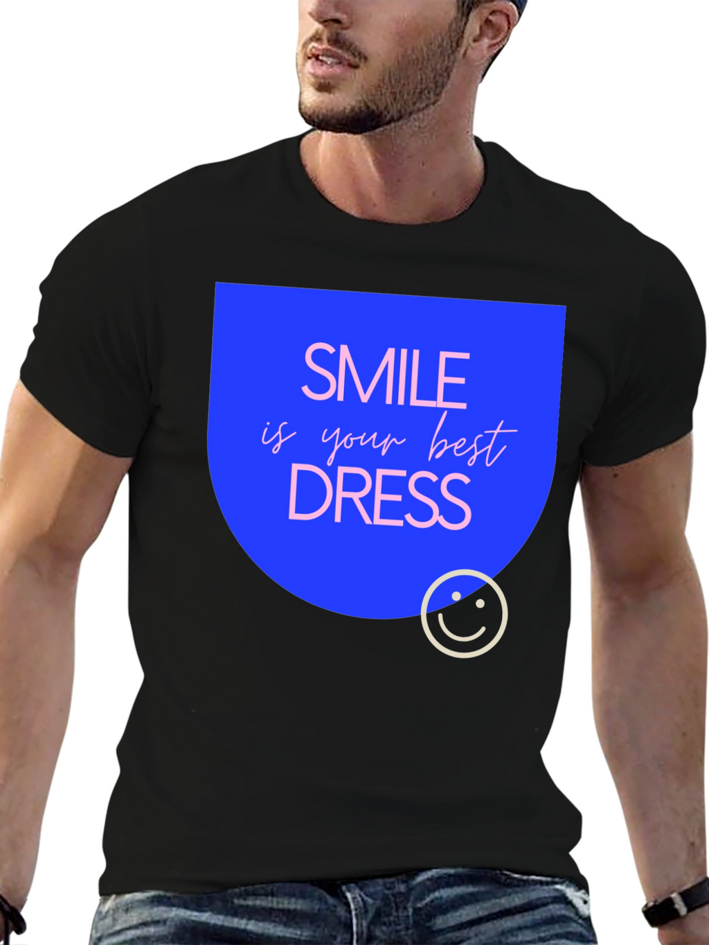 Smile is Your Best Dress Black T-Shirt
