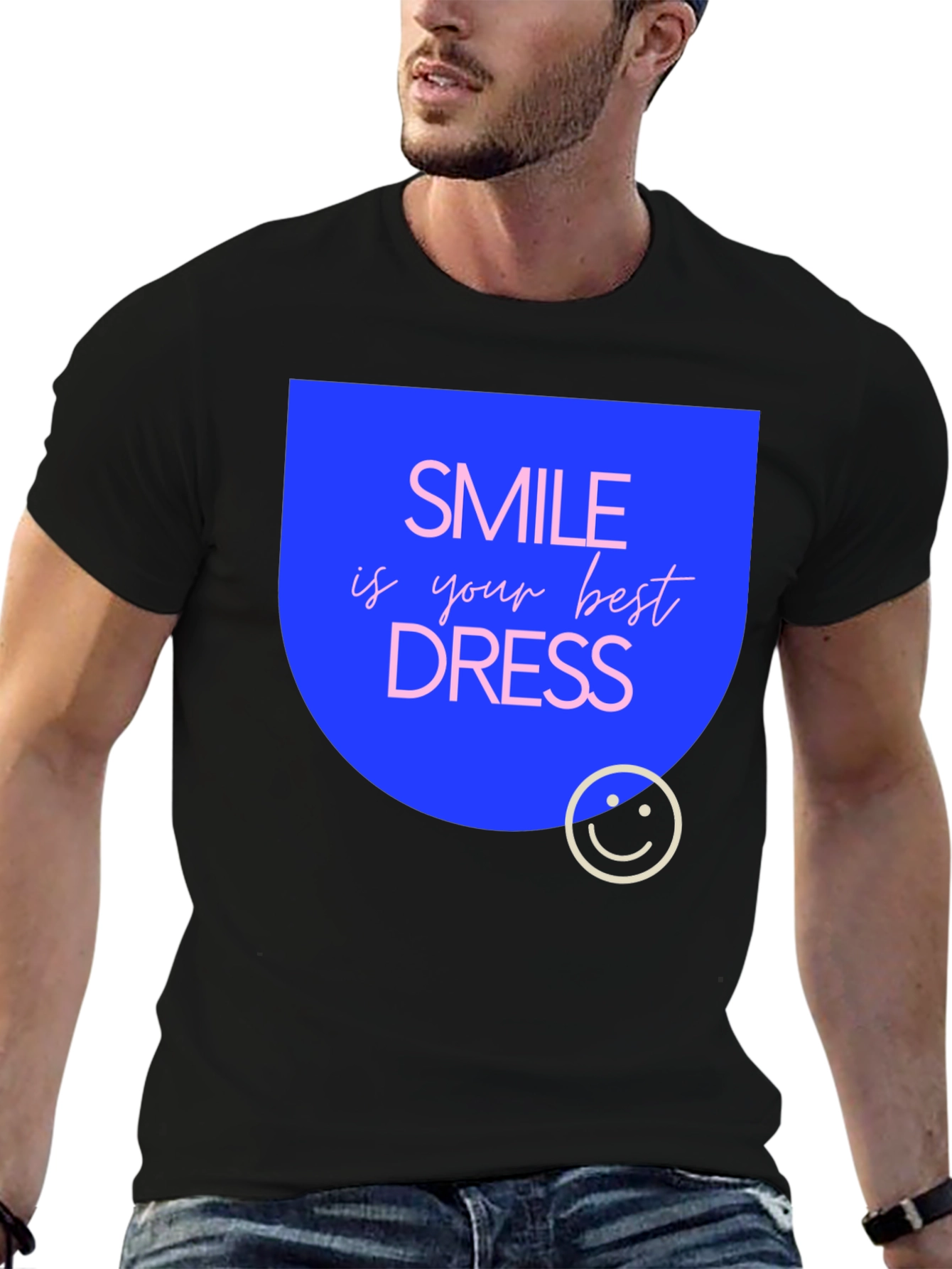 Smile is Your Best Dress Black T-Shirt