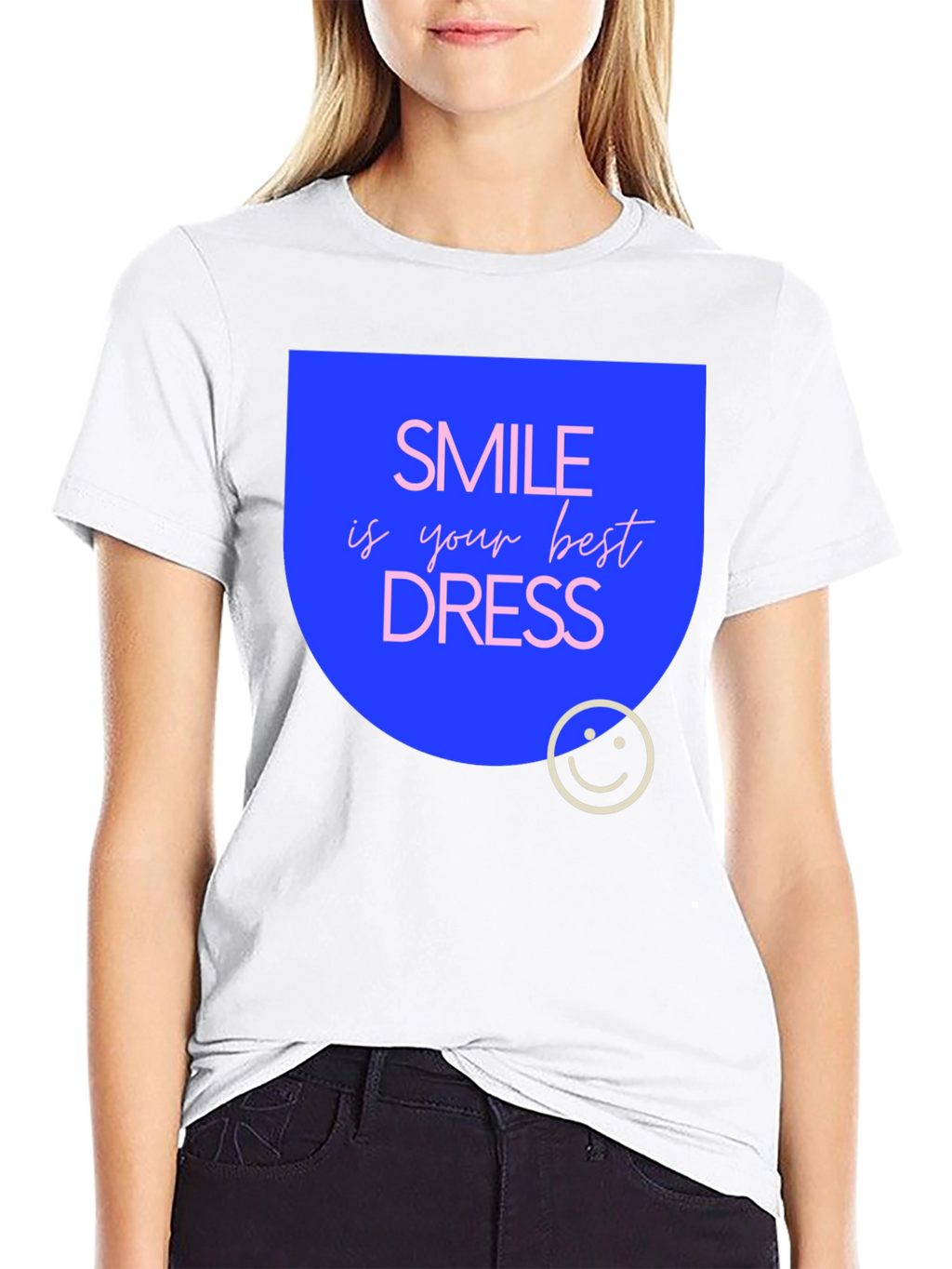 Smile is Your Best Dress Black T-Shirt