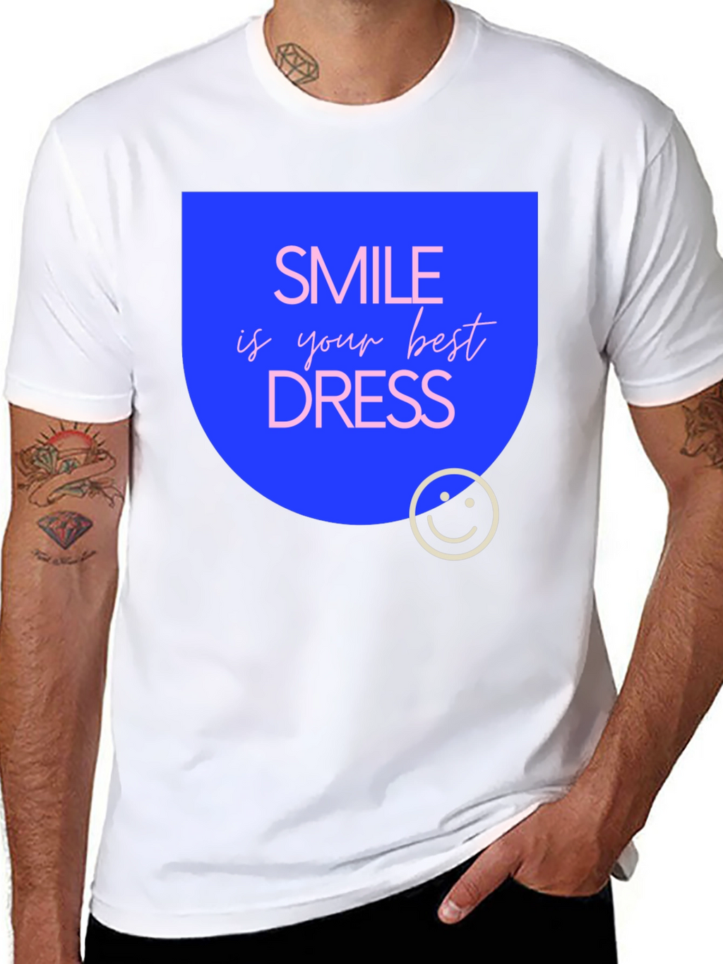 Smile is Your Best Dress Black T-Shirt