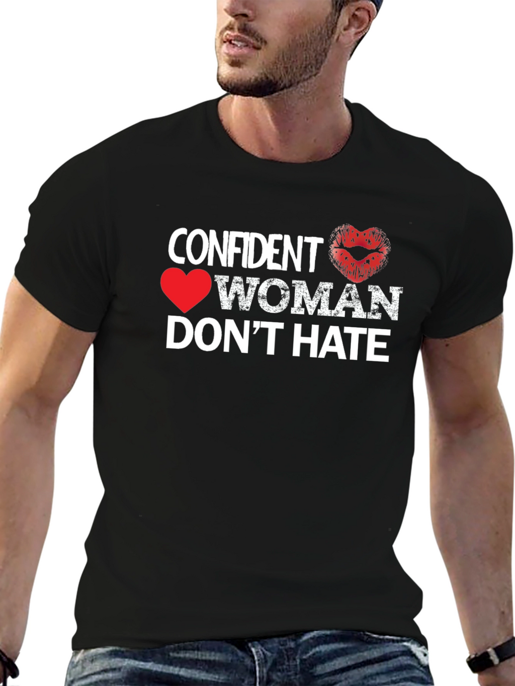 Confident Woman Dont Hate Black T-Shirt