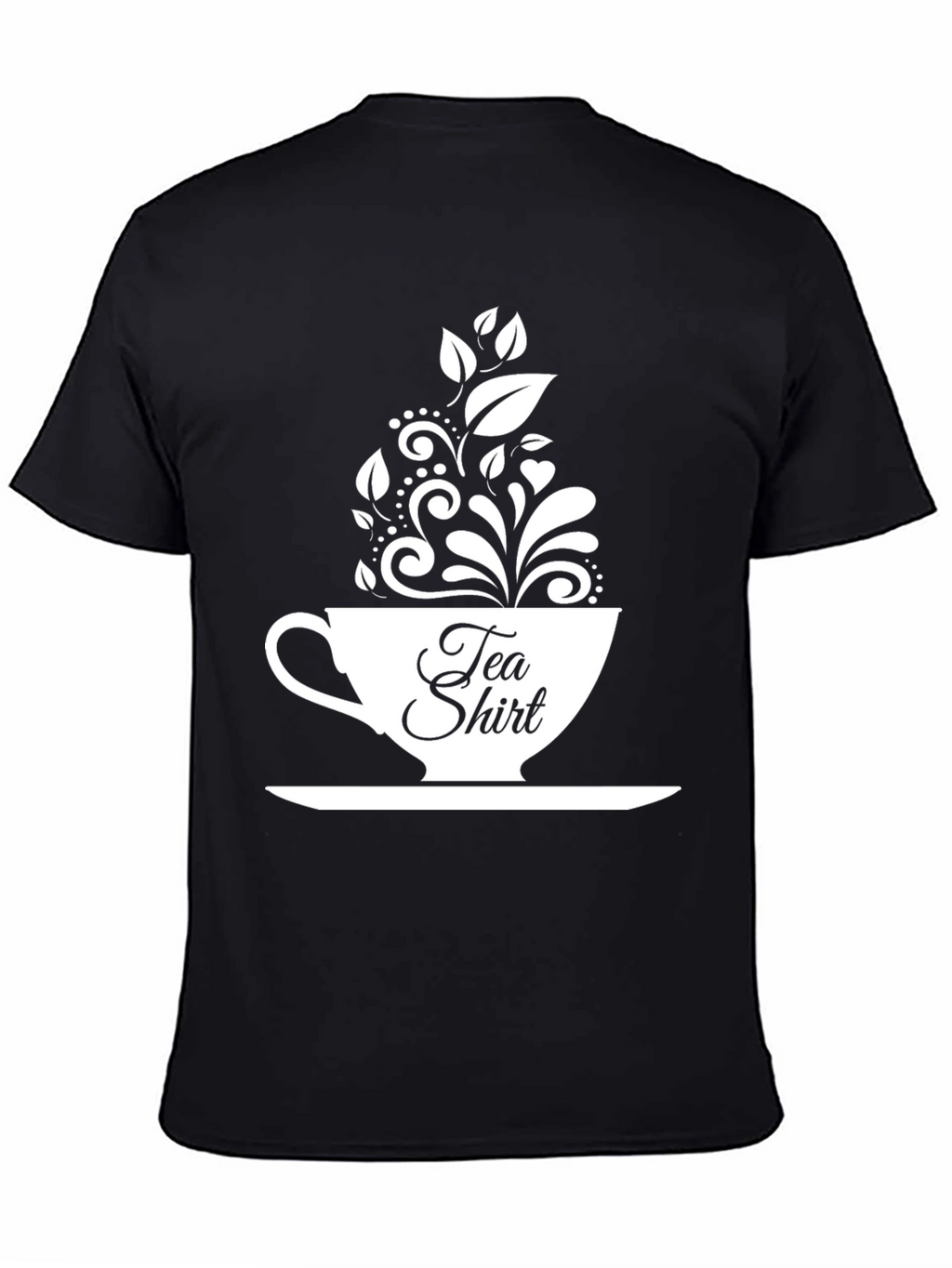 Tea Shirt Graphic Tee - Black Cotton Blend